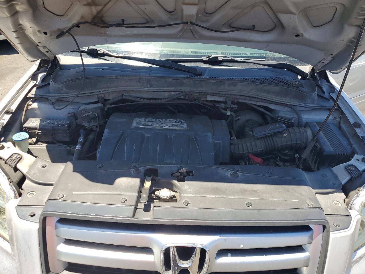 2006 Honda Pilot Ex Silver vin: 5FNYF28586B021492
