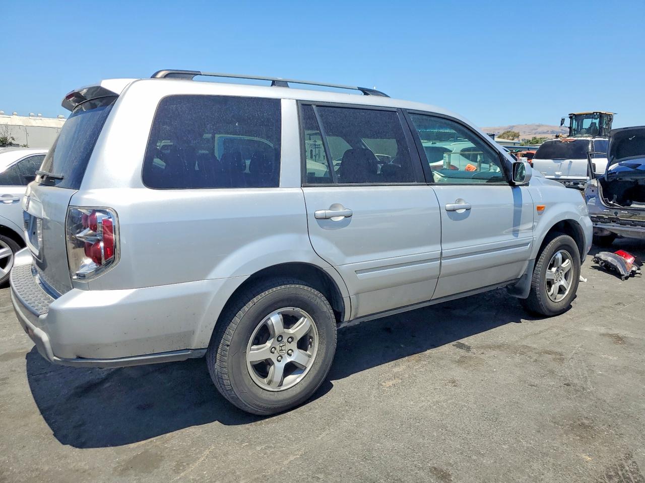 2006 Honda Pilot Ex Silver vin: 5FNYF28586B021492