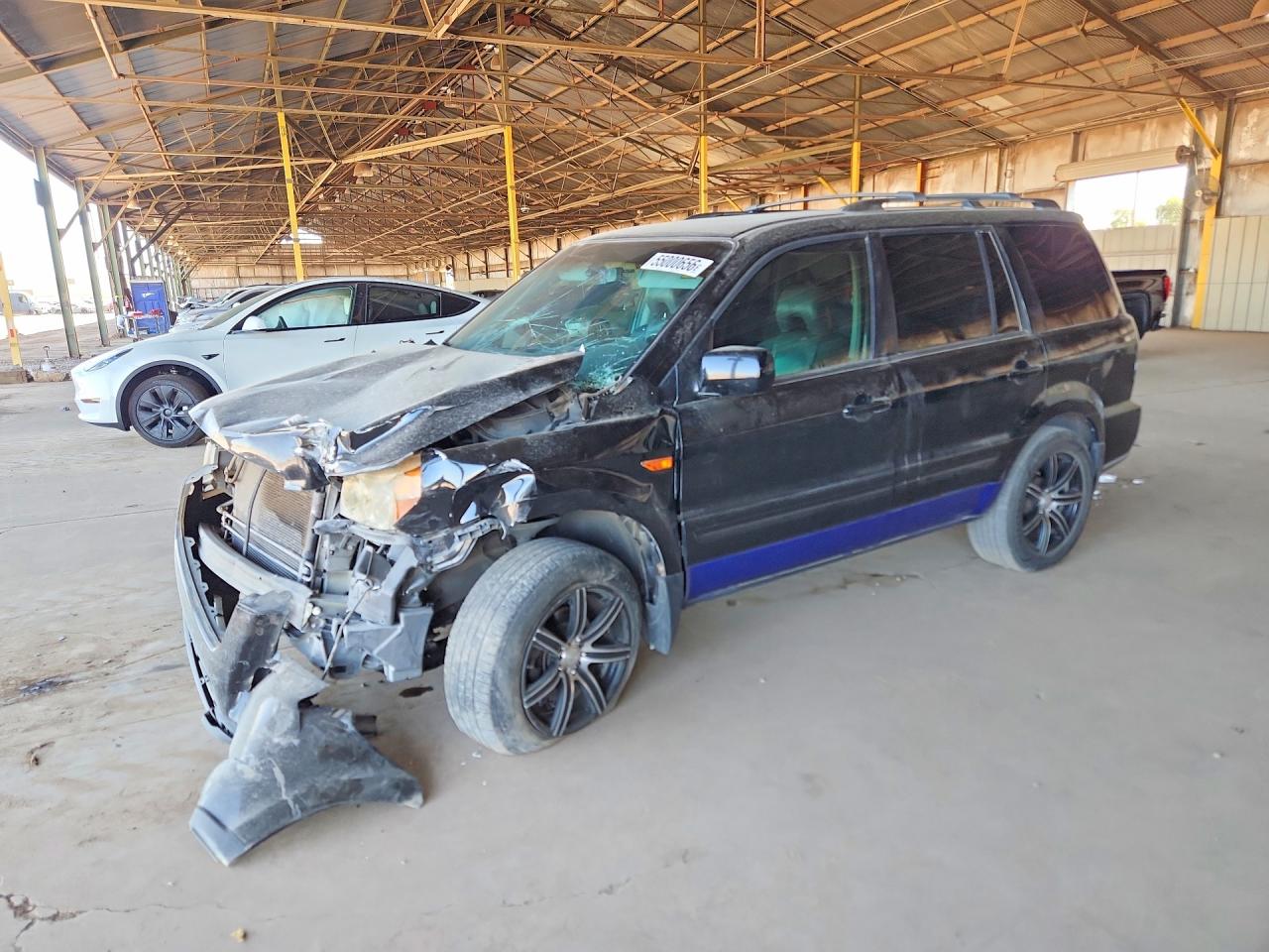 2008 Honda Pilot Exl Black vin: 5FNYF28588B006218