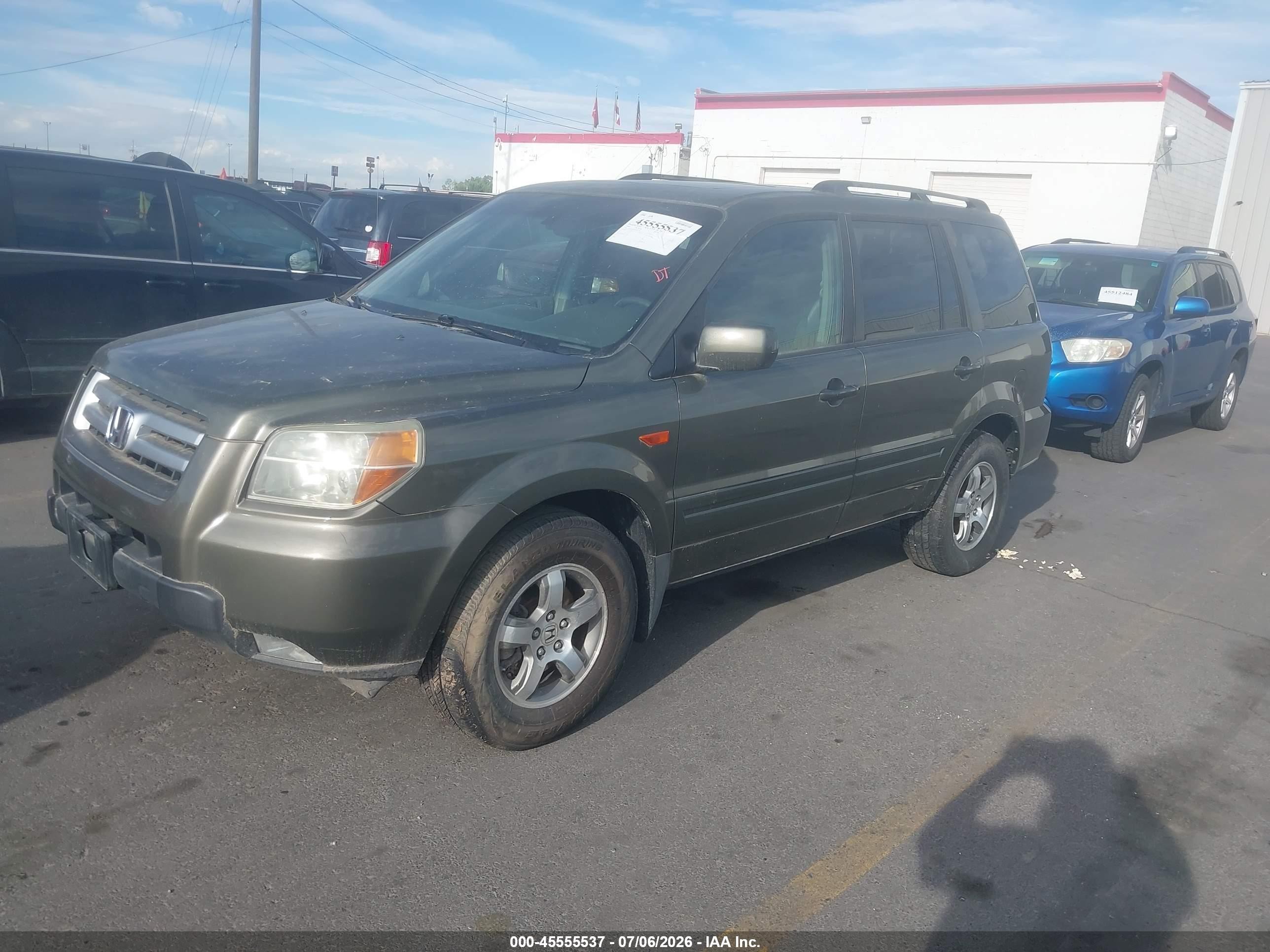 2006 Honda Pilot Ex-l Green vin: 5FNYF28596B002479