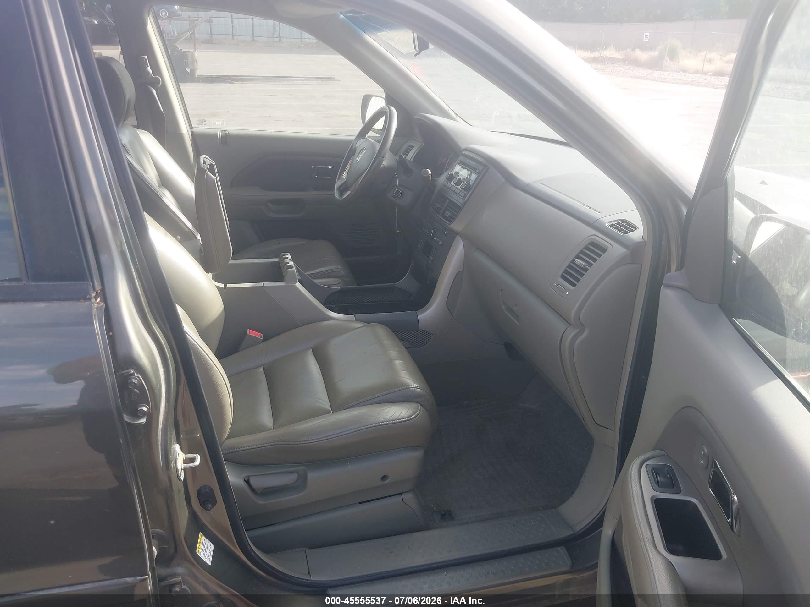 2006 Honda Pilot Ex-l Green vin: 5FNYF28596B002479