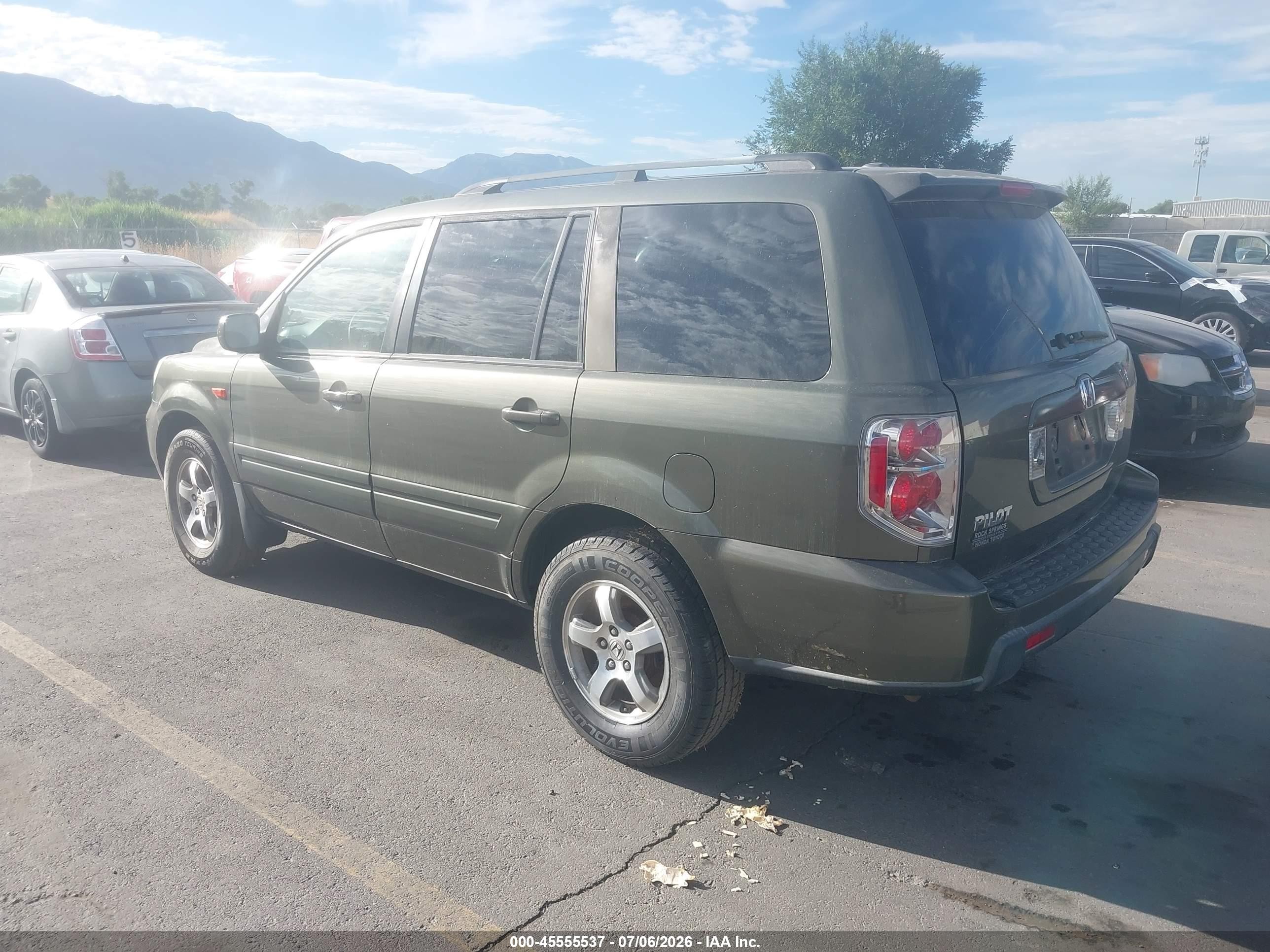 2006 Honda Pilot Ex-l Green vin: 5FNYF28596B002479
