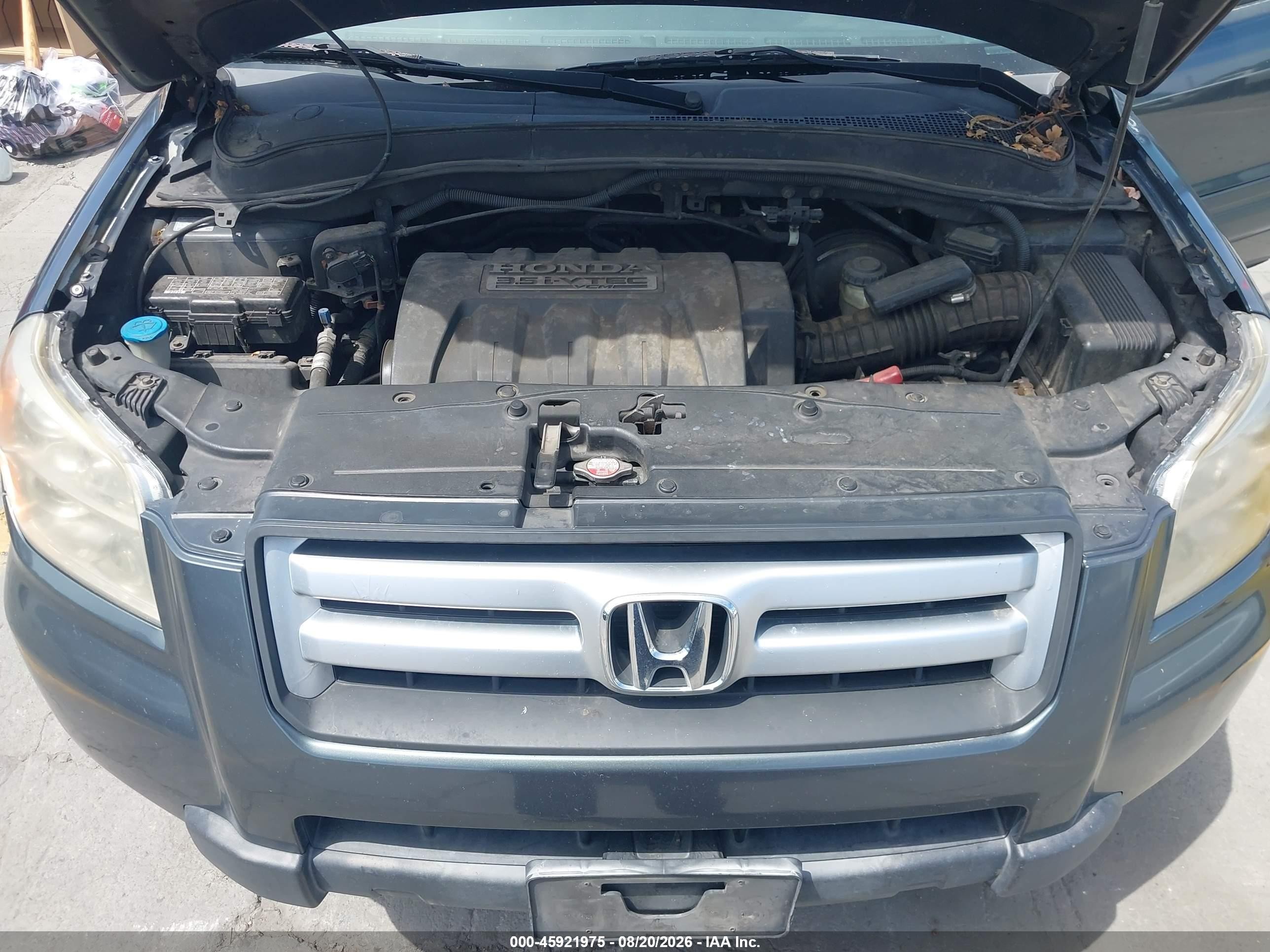 2006 Honda Pilot Ex-l Серый vin: 5FNYF28596B022893
