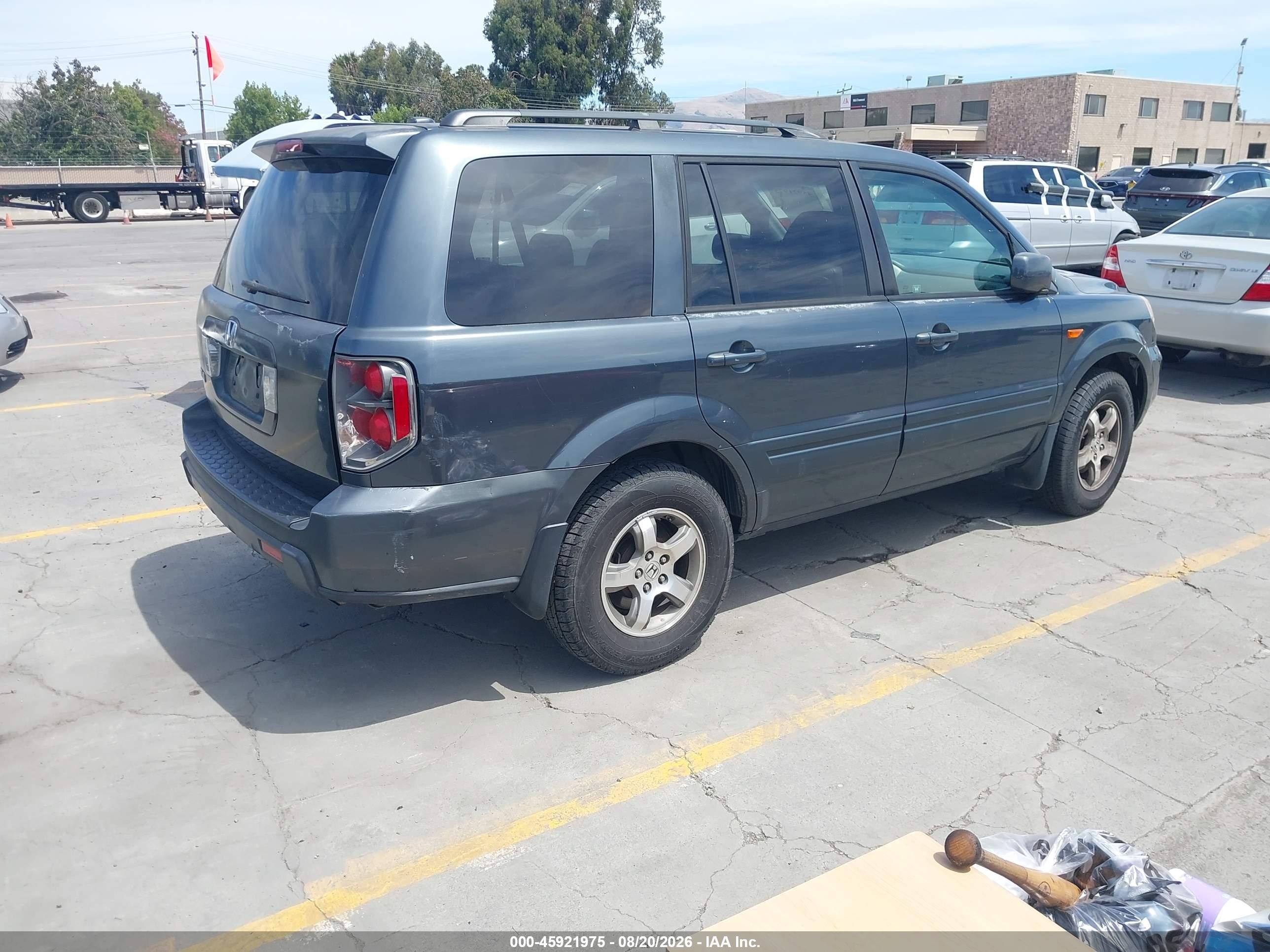 2006 Honda Pilot Ex-l Серый vin: 5FNYF28596B022893