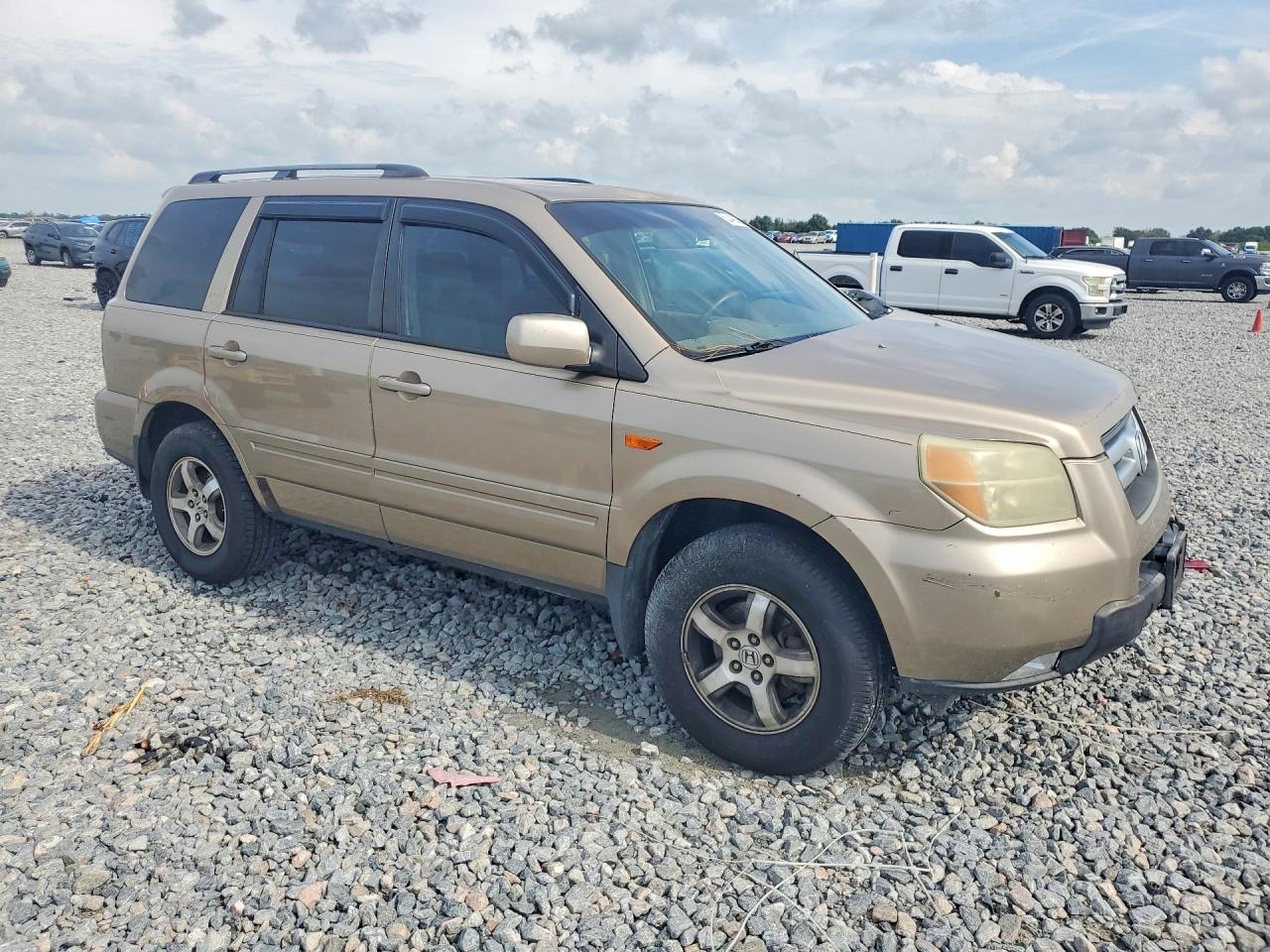 2006 Honda Pilot Ex Tan vin: 5FNYF28596B024806