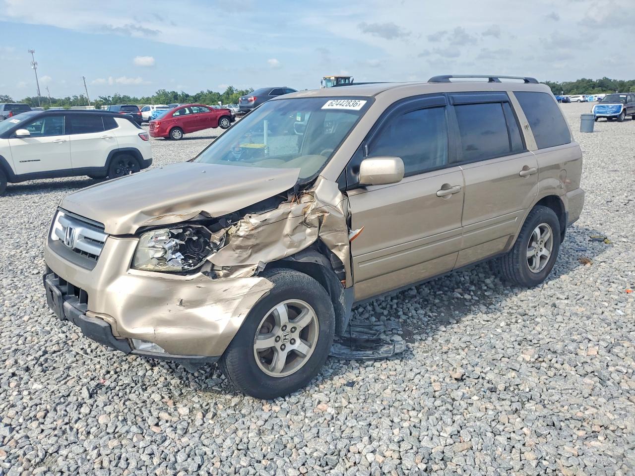 2006 Honda Pilot Ex Tan vin: 5FNYF28596B024806
