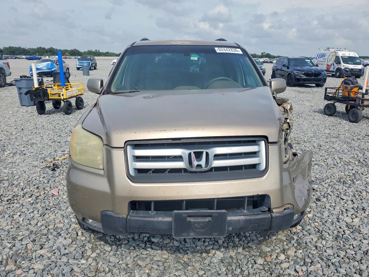 2006 Honda Pilot Ex Tan vin: 5FNYF28596B024806