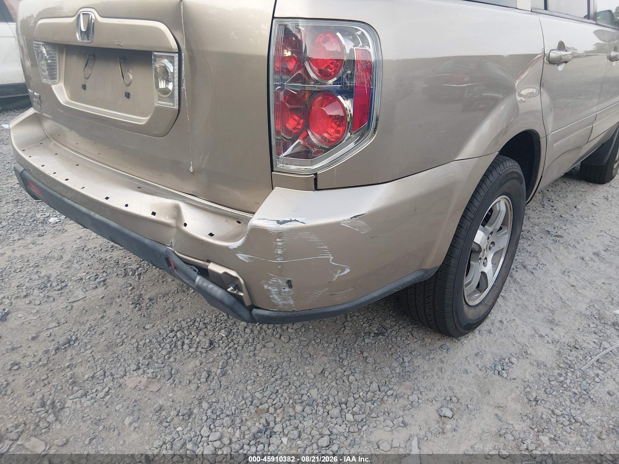 2007 Honda Pilot Ex-l Gold vin: 5FNYF28597B000152