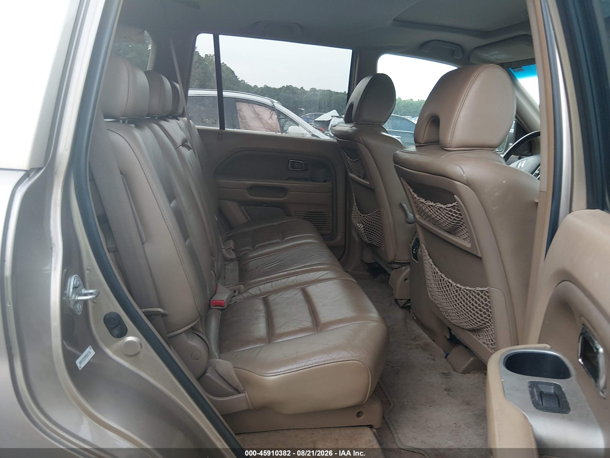 2007 Honda Pilot Ex-l Gold vin: 5FNYF28597B000152