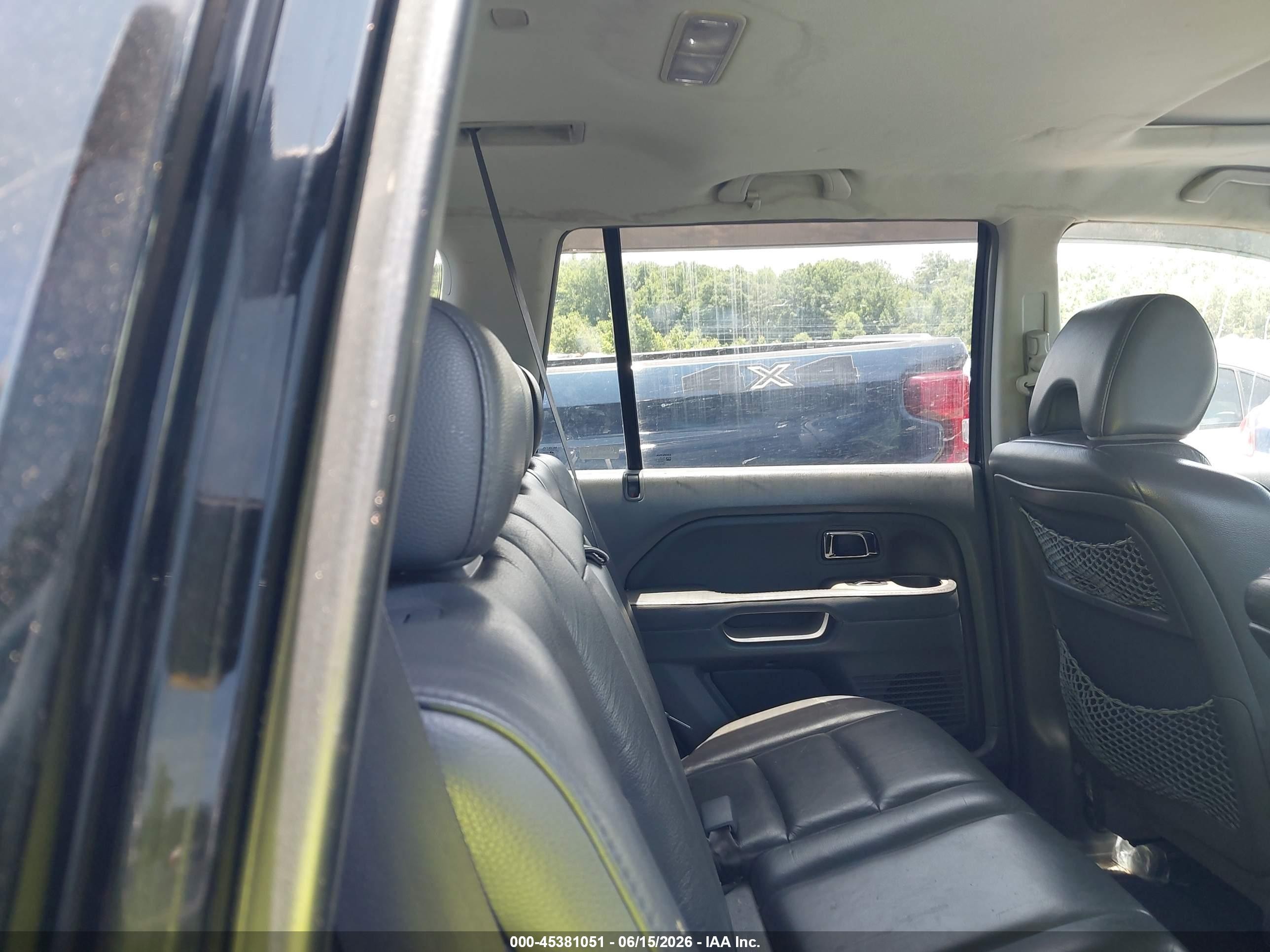 2007 Honda Pilot Ex-l Black vin: 5FNYF28597B003293