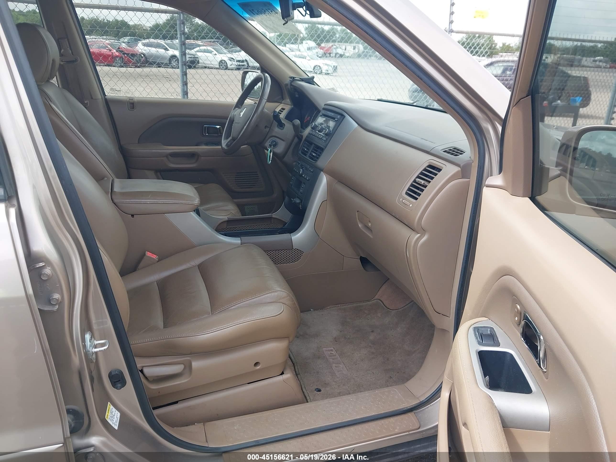 2007 Honda Pilot Ex-l Золотой vin: 5FNYF28597B016254