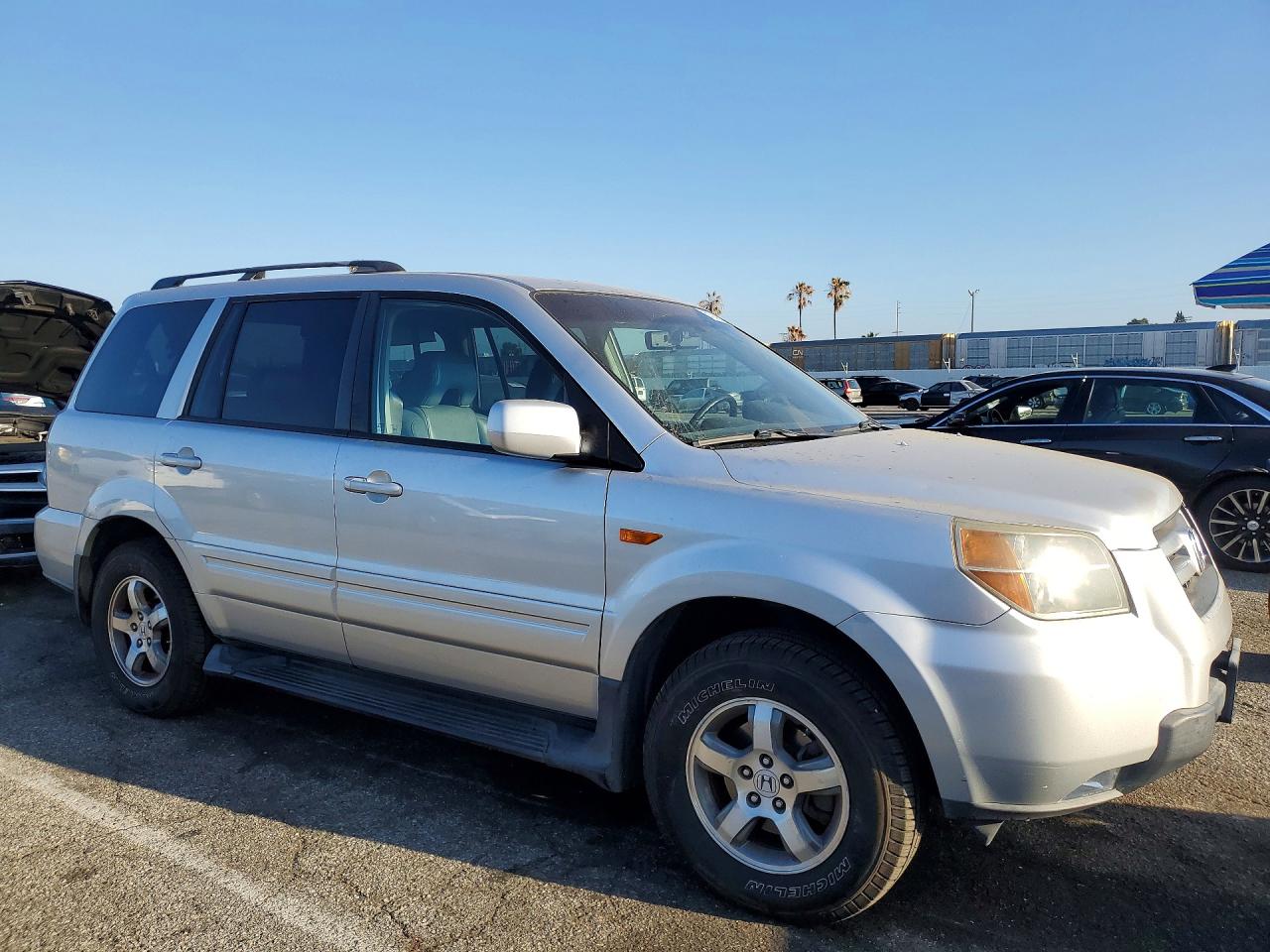 2007 Honda Pilot Exl Silver vin: 5FNYF28597B036424