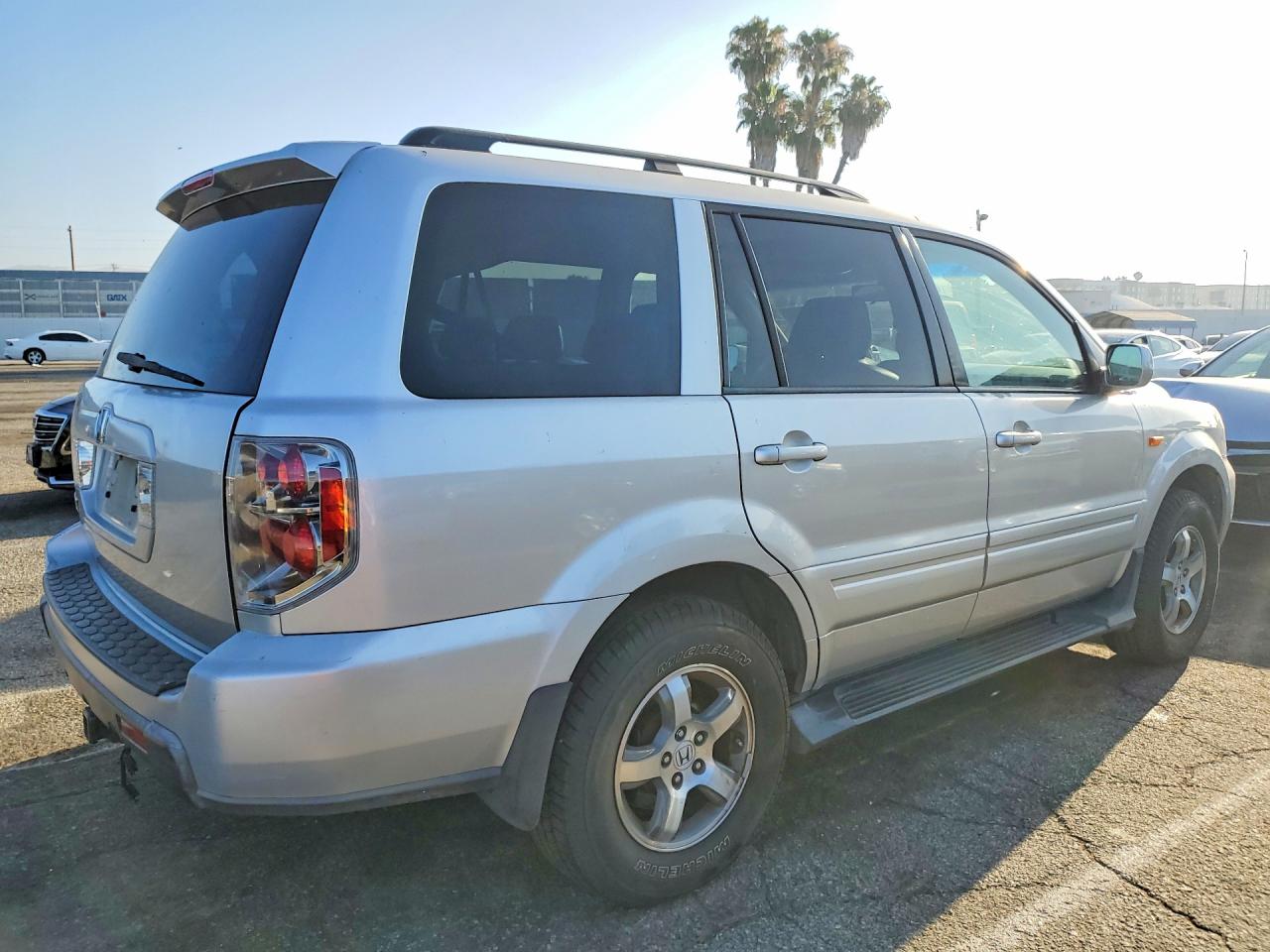 2007 Honda Pilot Exl Silver vin: 5FNYF28597B036424