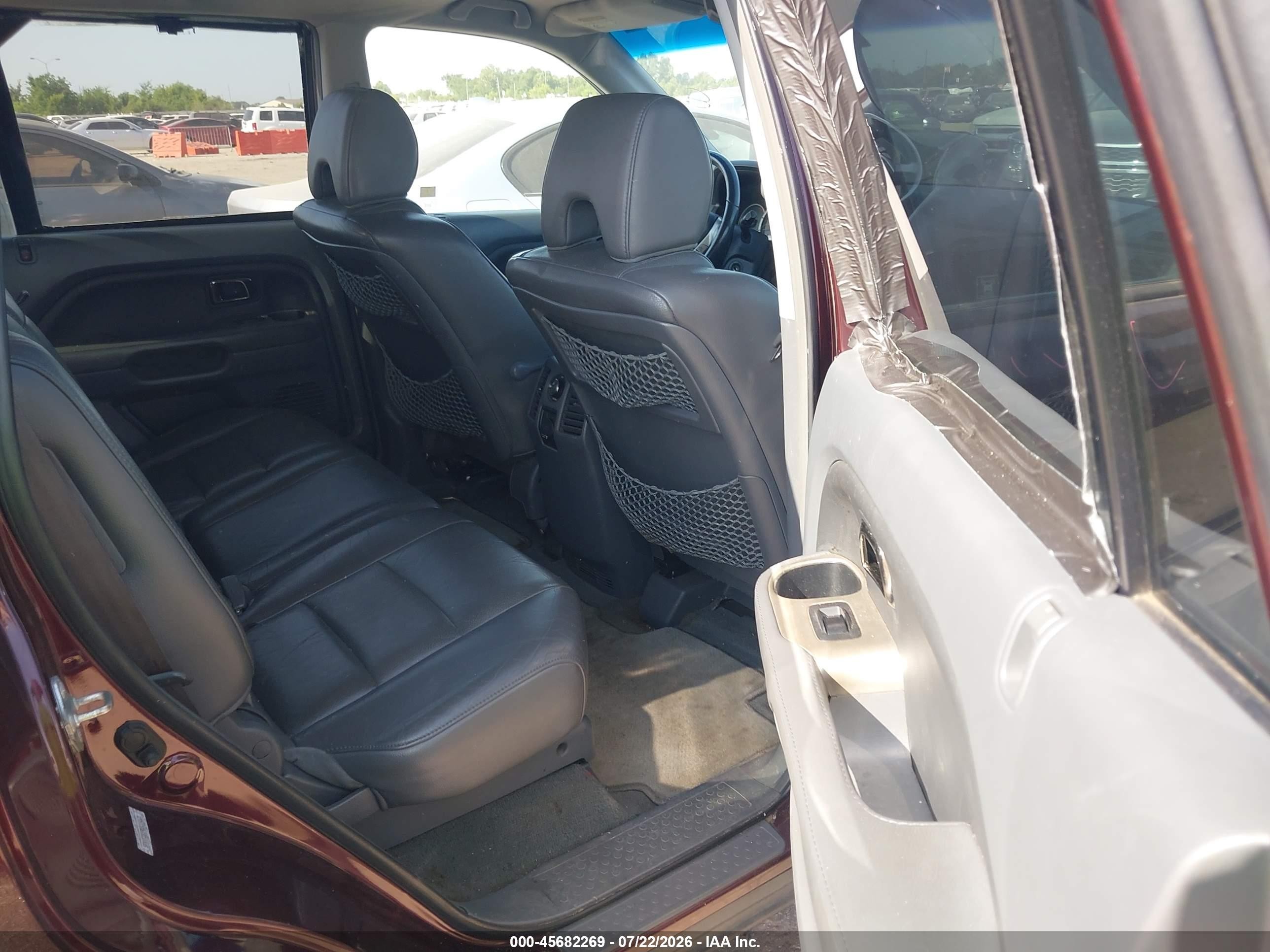 2008 Honda Pilot Ex-l Maroon vin: 5FNYF28598B014621