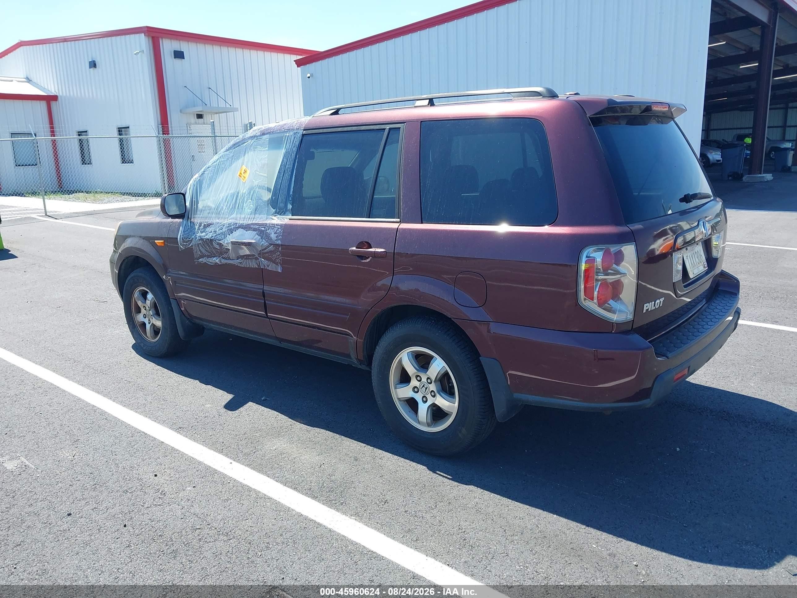 2008 Honda Pilot Ex-l Бордовый vin: 5FNYF28598B019172