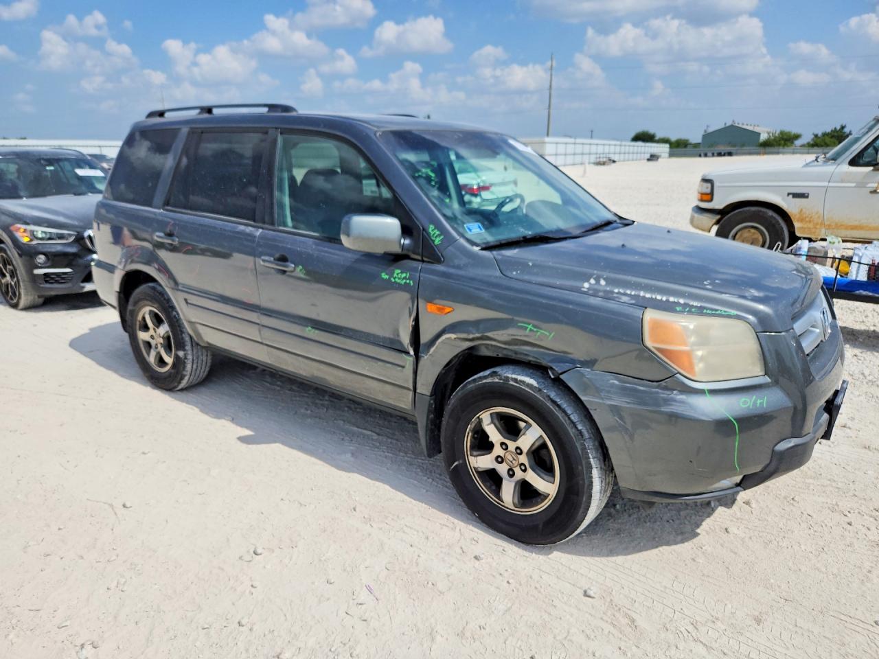2008 Honda Pilot Exl Gray vin: 5FNYF28598B030088