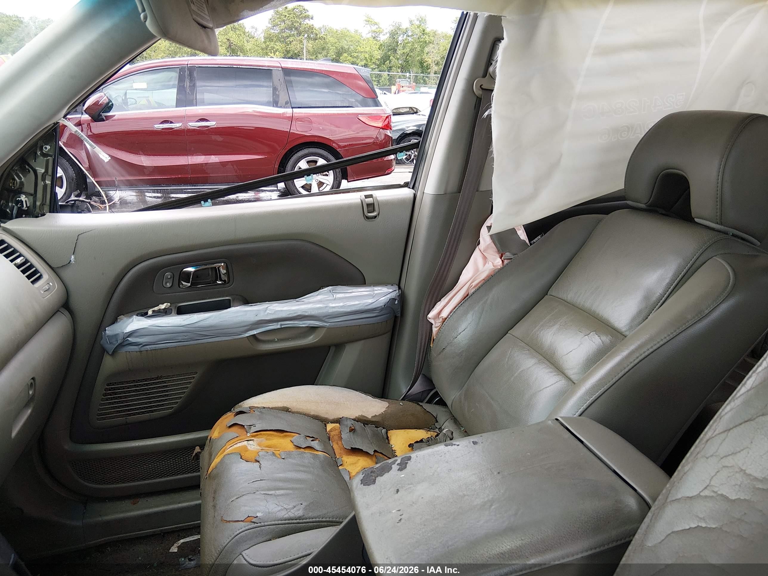 2006 Honda Pilot Ex-l Green vin: 5FNYF285X6B031375