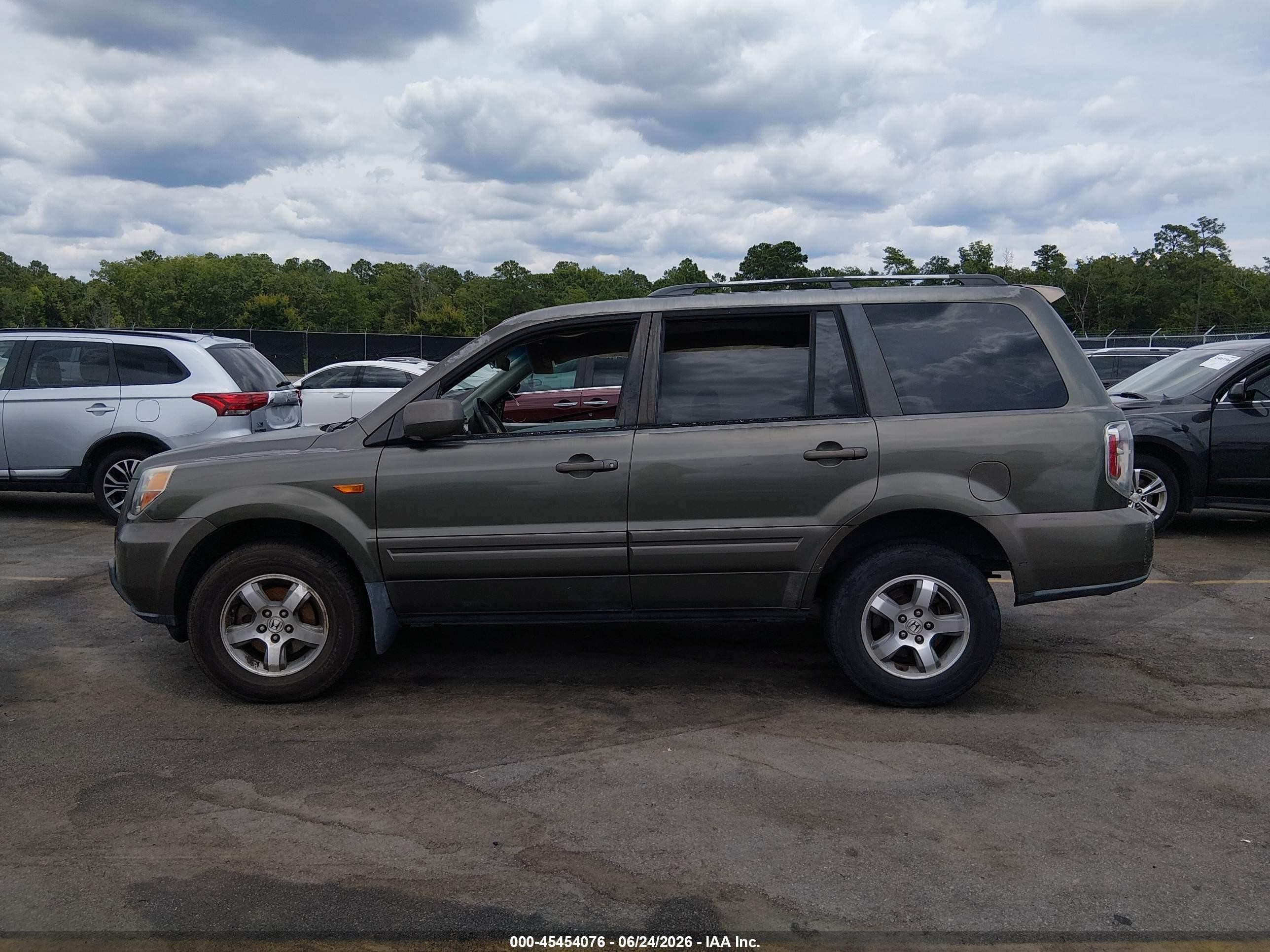 2006 Honda Pilot Ex-l Green vin: 5FNYF285X6B031375