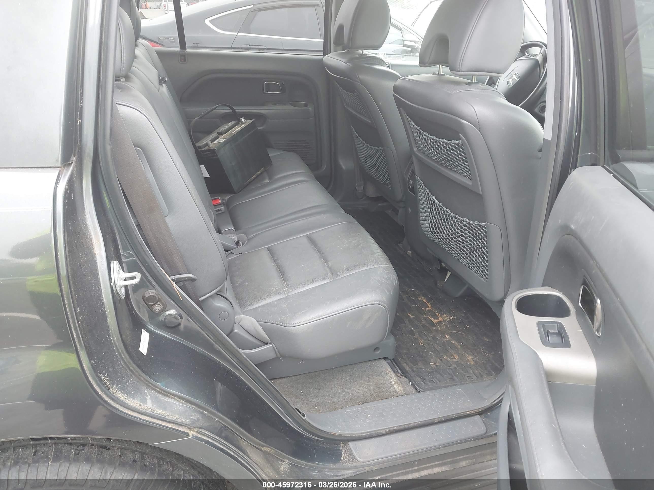 2006 Honda Pilot Ex Black vin: 5FNYF285X6B047320