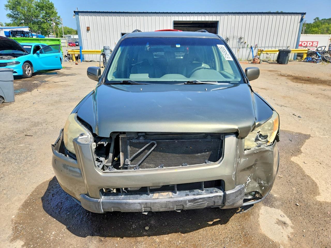 2006 Honda Pilot Ex Green vin: 5FNYF28606B034729