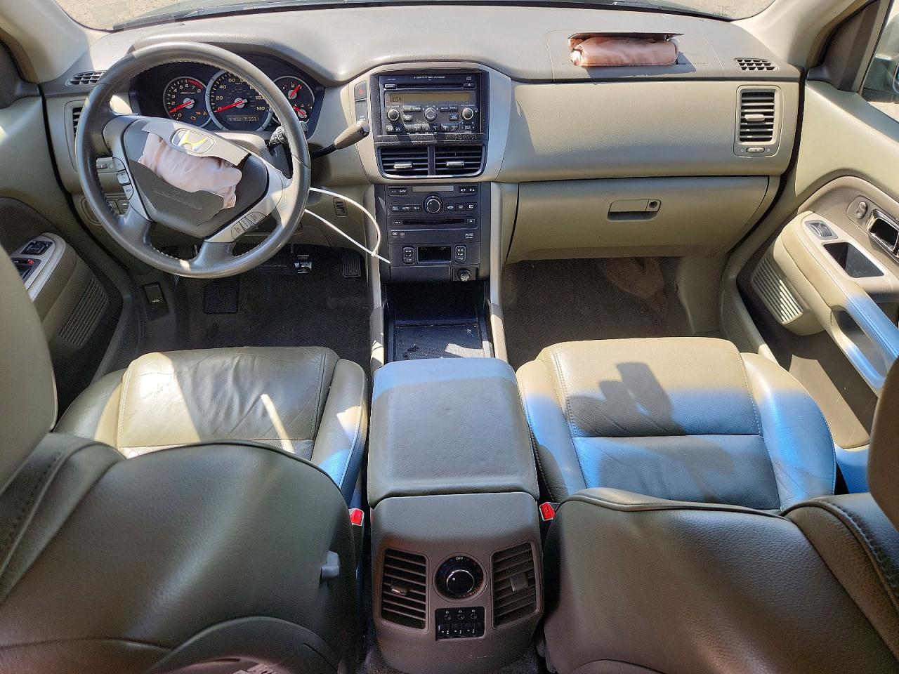 2006 Honda Pilot Ex Green vin: 5FNYF28606B034729