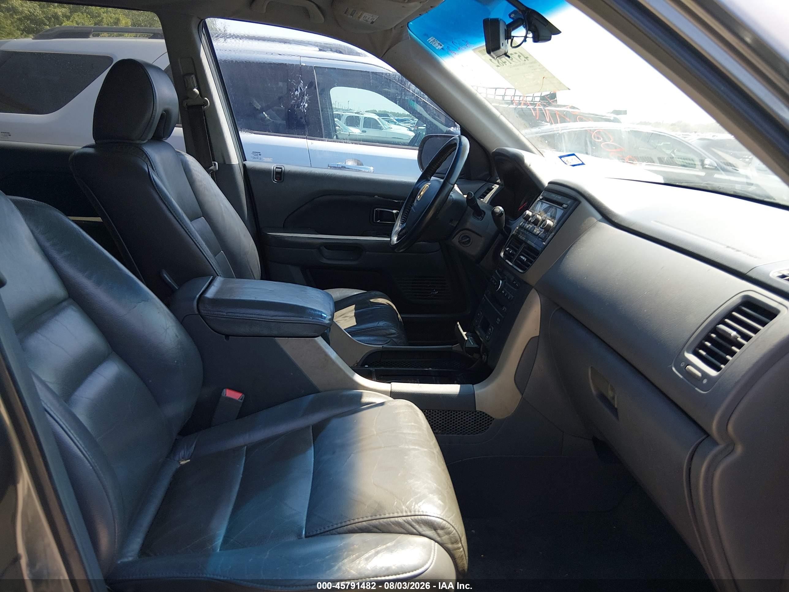 2007 Honda Pilot Ex-l Серый vin: 5FNYF28607B025417