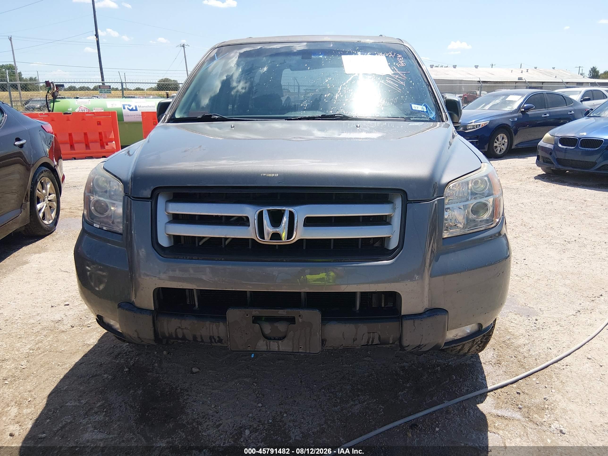 2007 Honda Pilot Ex-l Серый vin: 5FNYF28607B025417