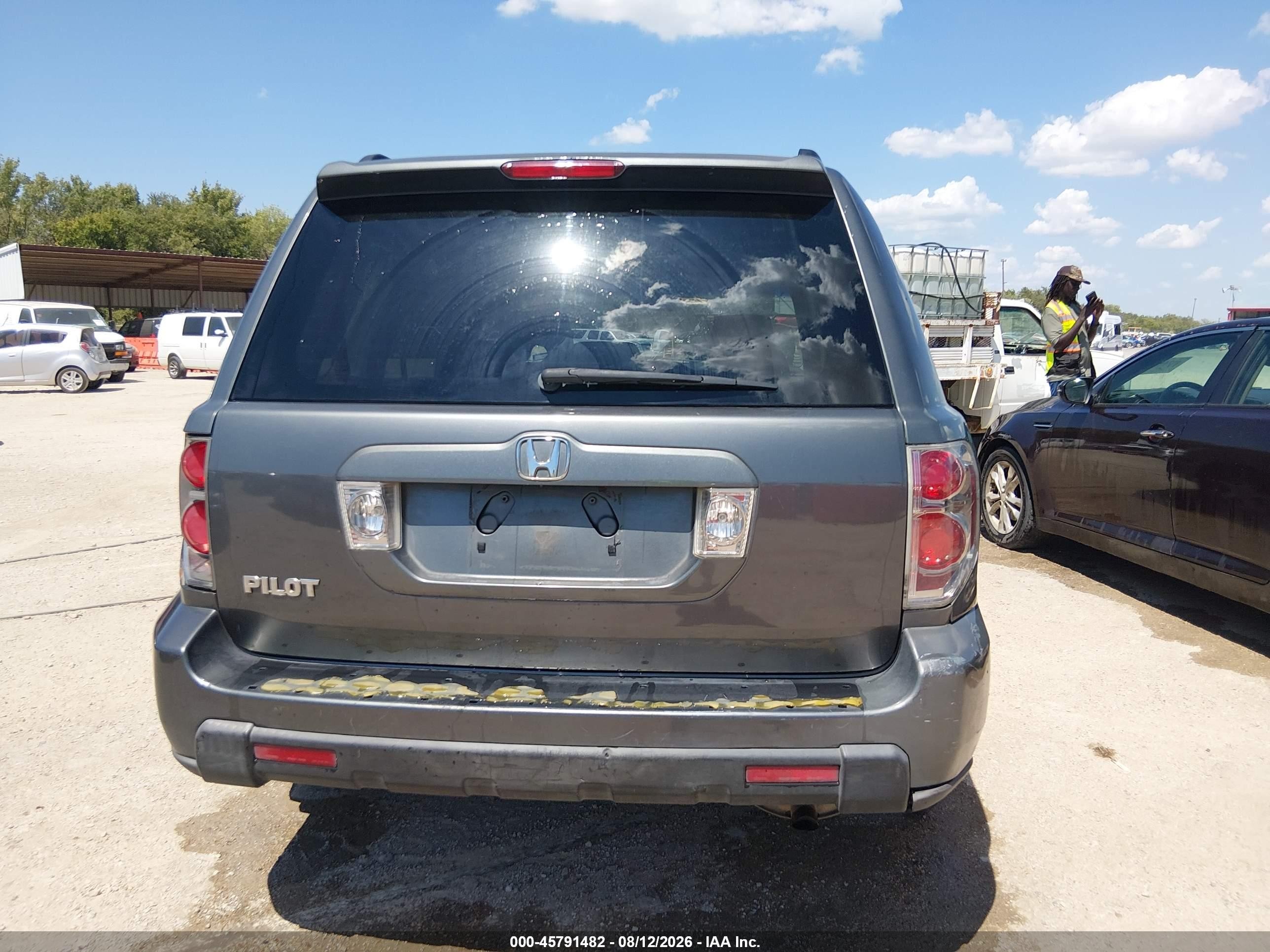 2007 Honda Pilot Ex-l Серый vin: 5FNYF28607B025417