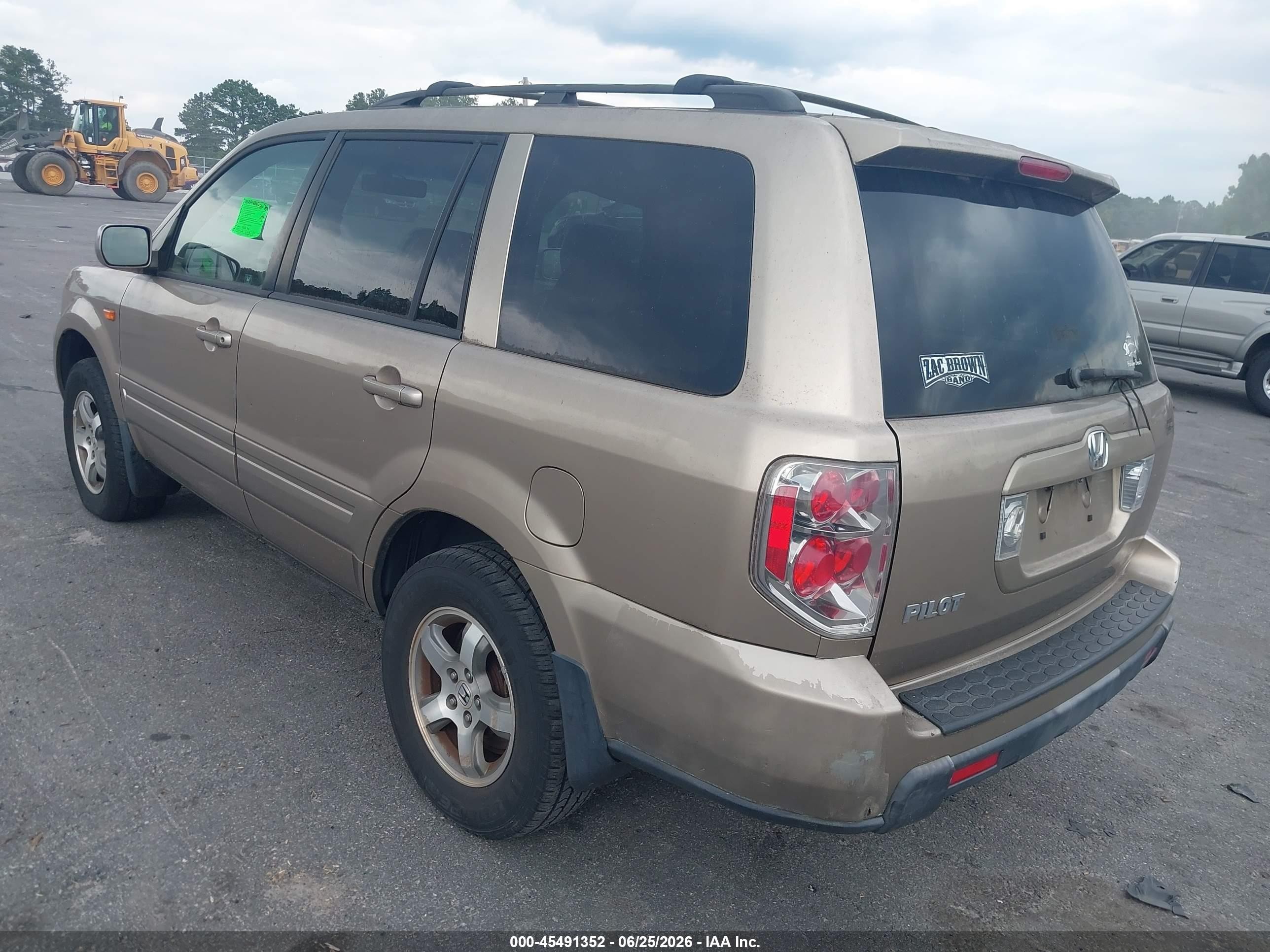 2006 Honda Pilot Ex-l Gold vin: 5FNYF28616B029636