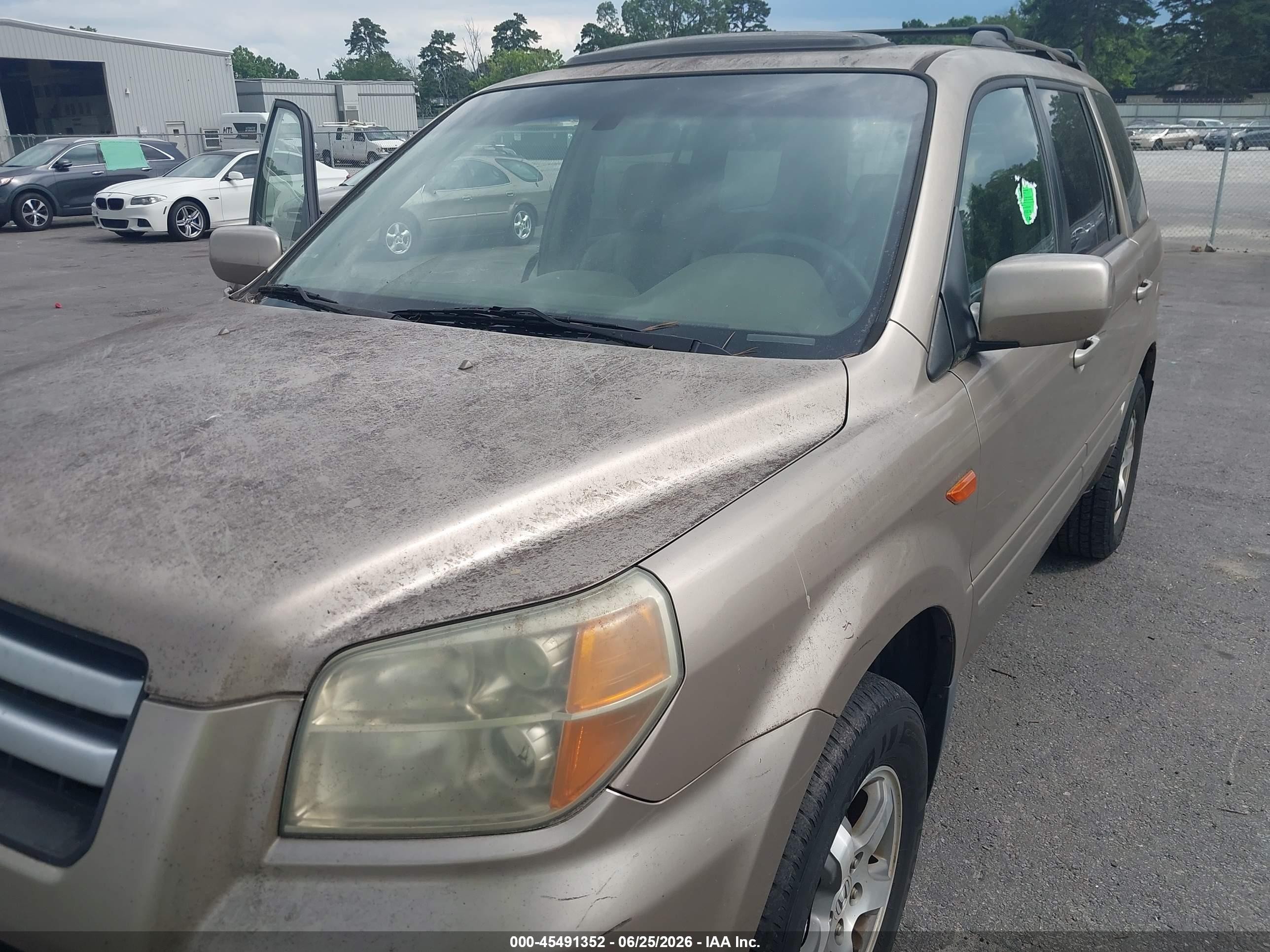 2006 Honda Pilot Ex-l Gold vin: 5FNYF28616B029636