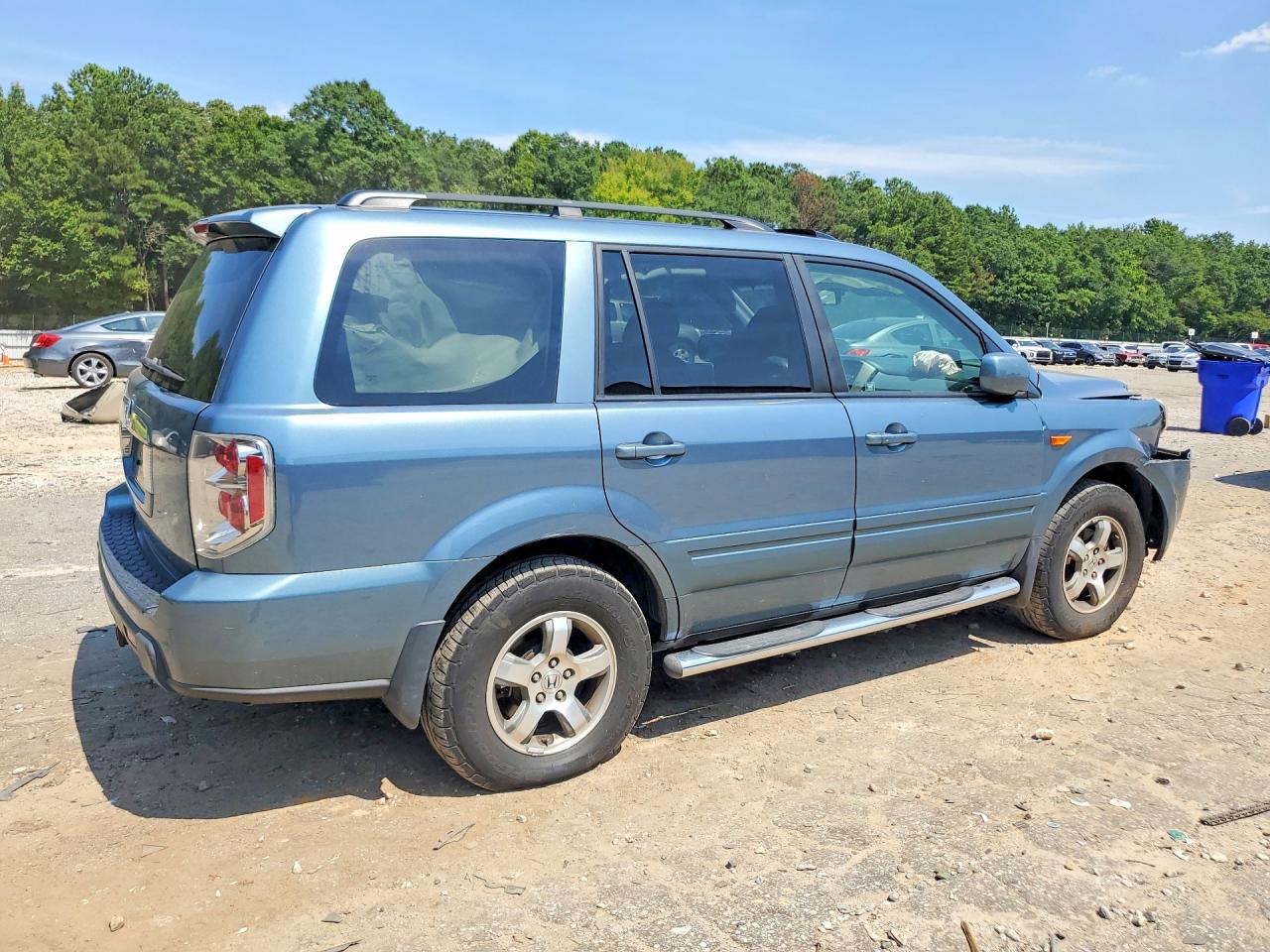 2007 Honda Pilot Exl Бирюзовый vin: 5FNYF28617B028617