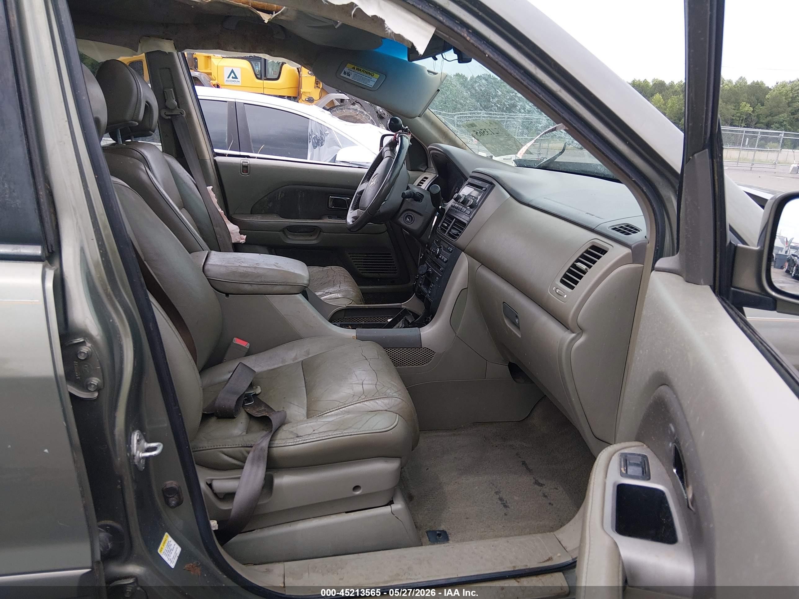 2008 Honda Pilot Ex-l Зеленый vin: 5FNYF28618B006991