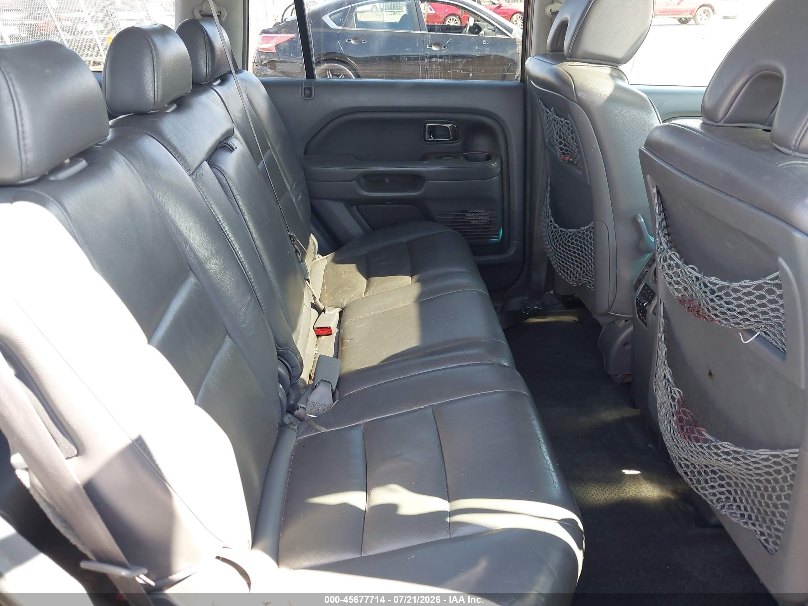 2006 Honda Pilot Ex-l Black vin: 5FNYF28626B010903
