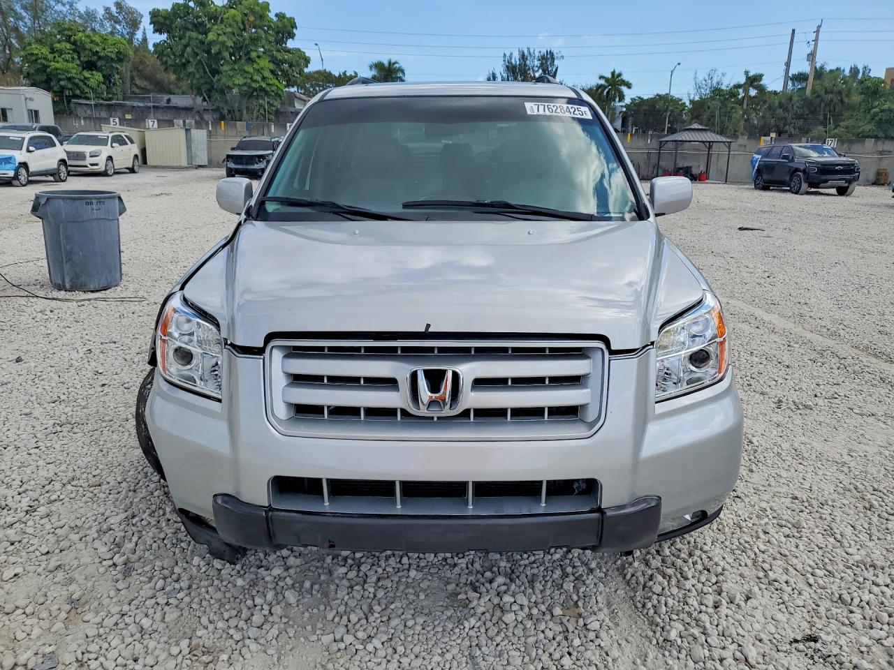 2007 Honda Pilot Exl Silver vin: 5FNYF28627B042512
