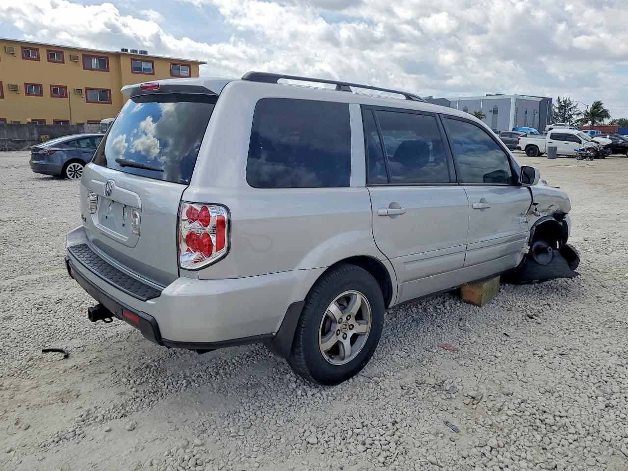 2007 Honda Pilot Exl Silver vin: 5FNYF28627B042512
