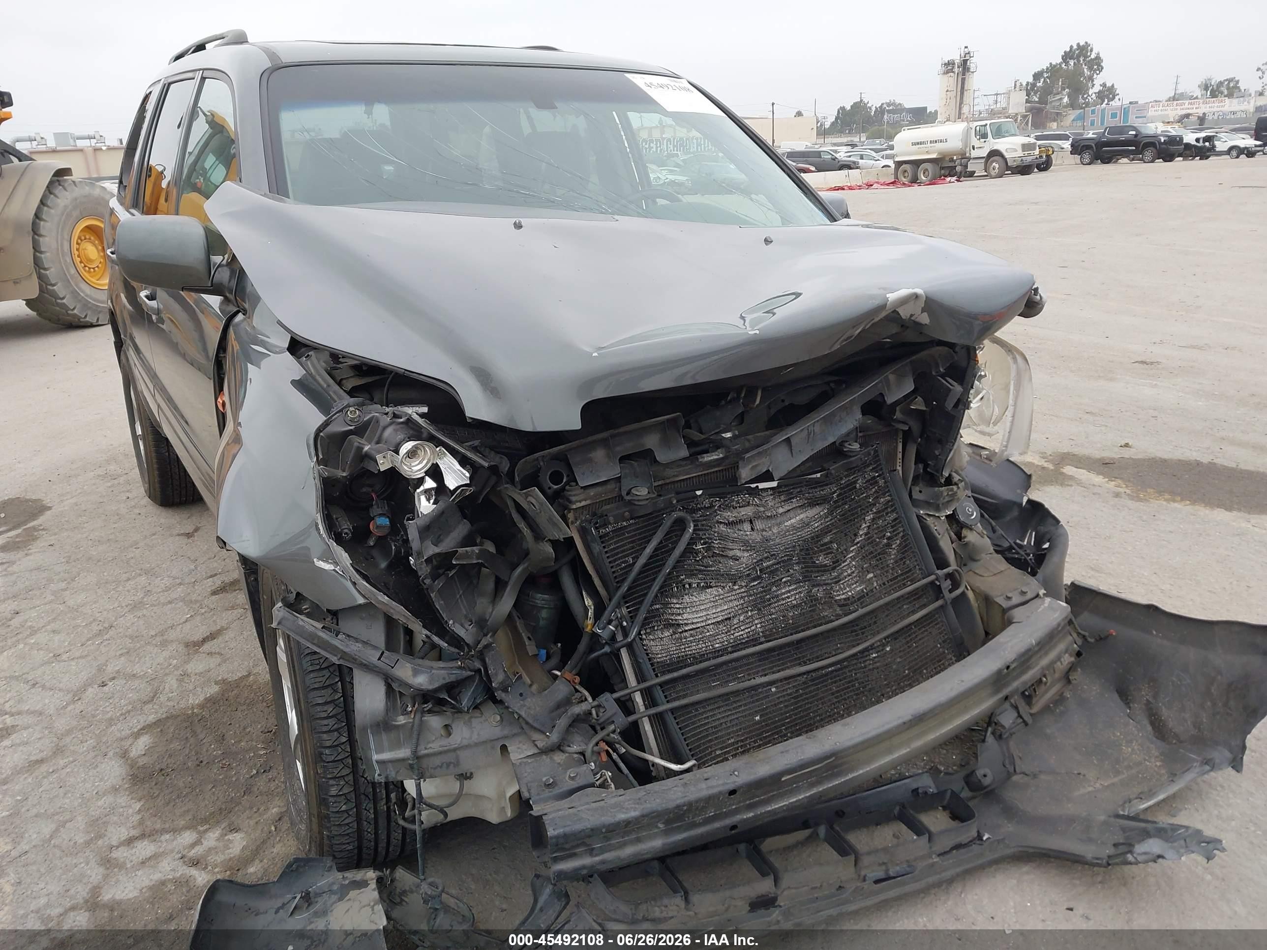 2008 Honda Pilot Ex-l Gray vin: 5FNYF28628B018986