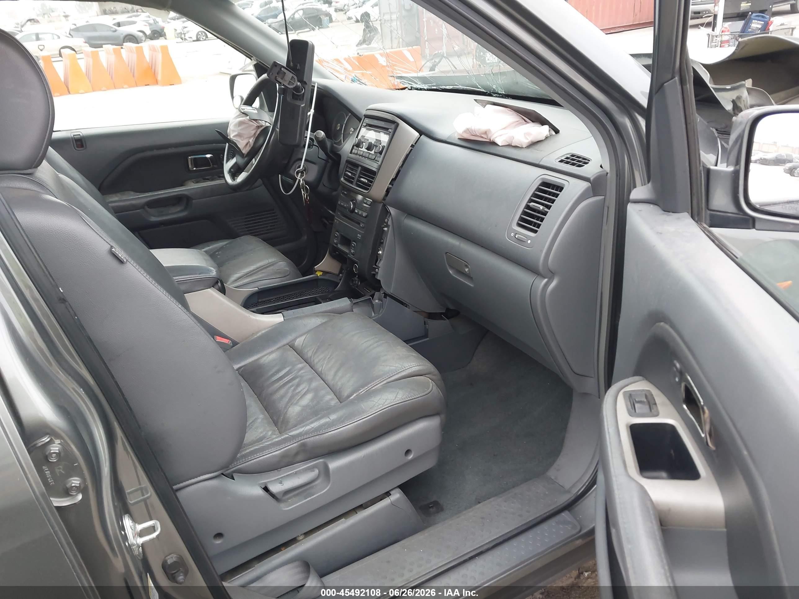 2008 Honda Pilot Ex-l Gray vin: 5FNYF28628B018986