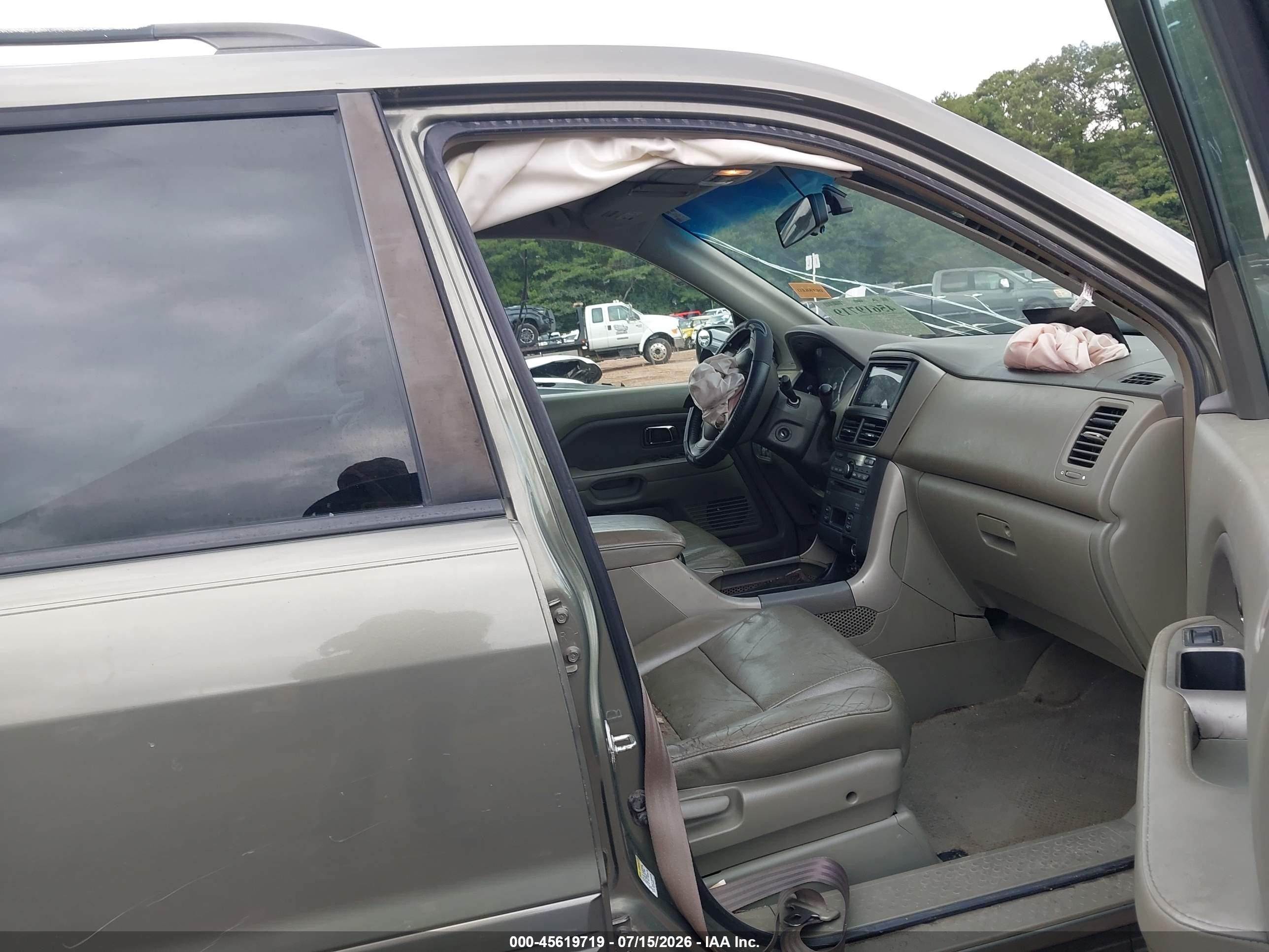 2008 Honda Pilot Ex-l Серый vin: 5FNYF28628B019975
