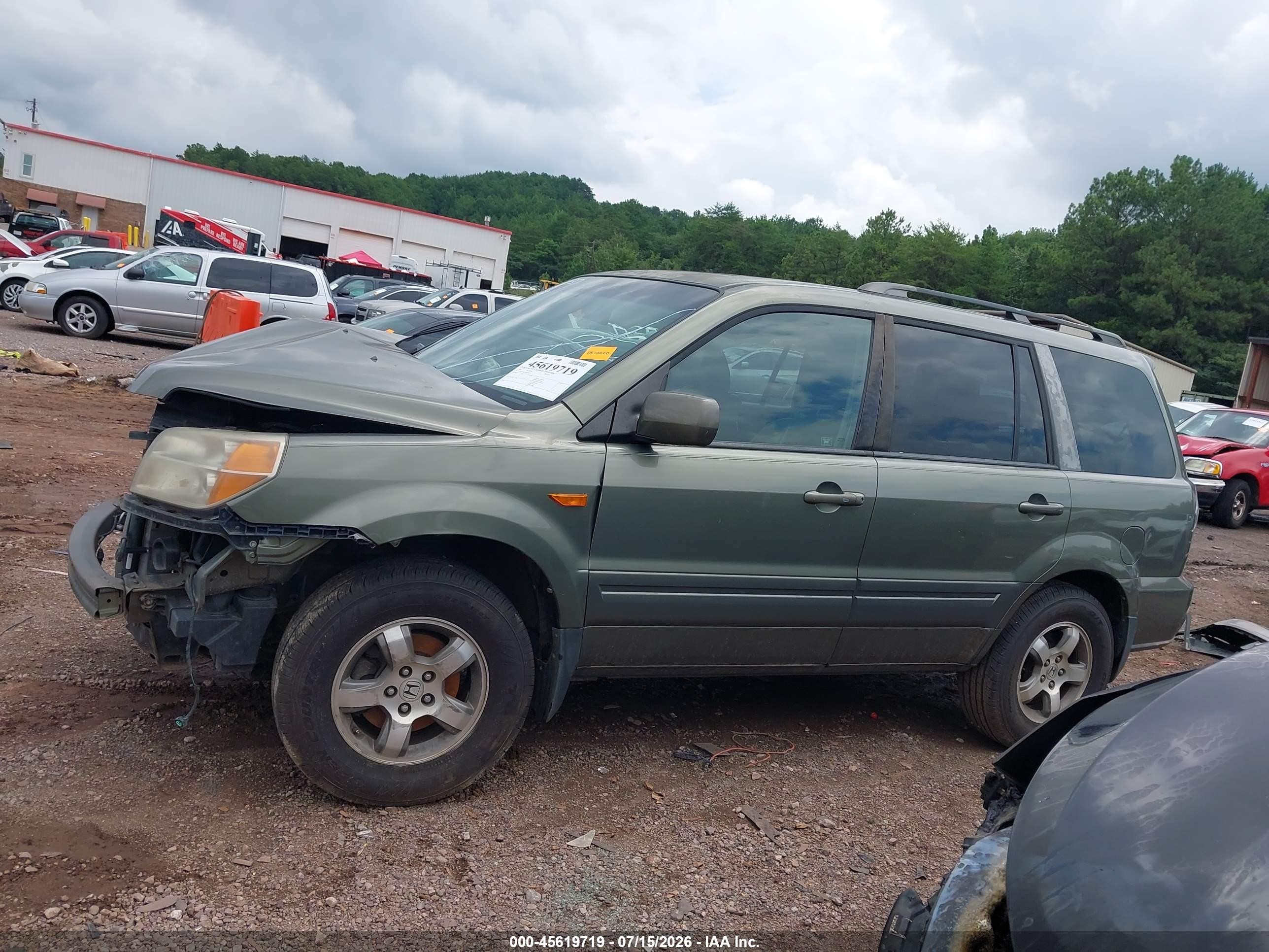 2008 Honda Pilot Ex-l Серый vin: 5FNYF28628B019975