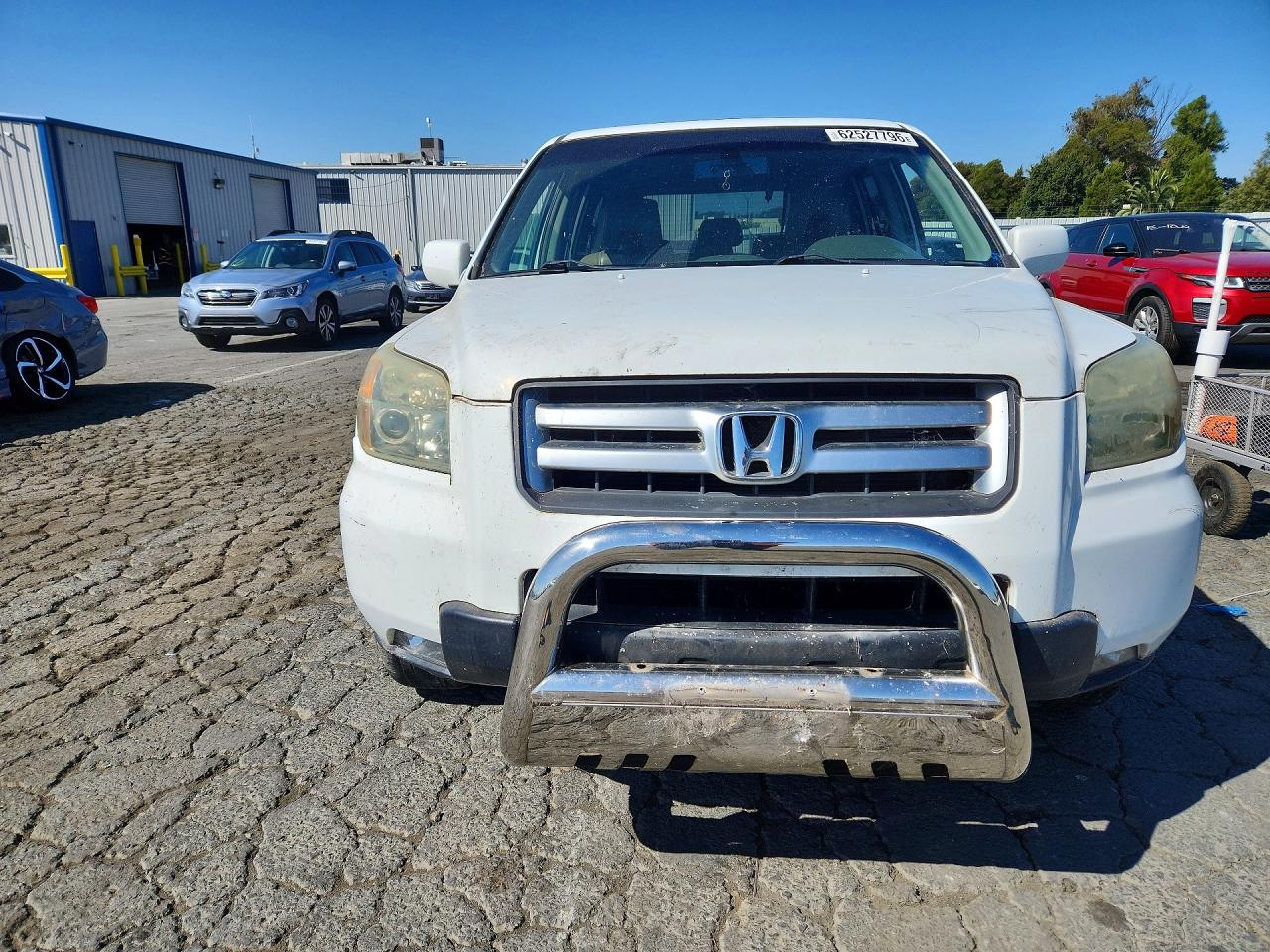 2006 Honda Pilot Ex White vin: 5FNYF28636B010957