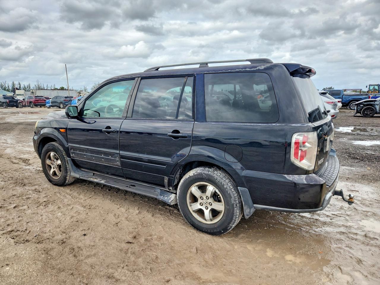 2006 Honda Pilot Ex Black vin: 5FNYF28636B018945