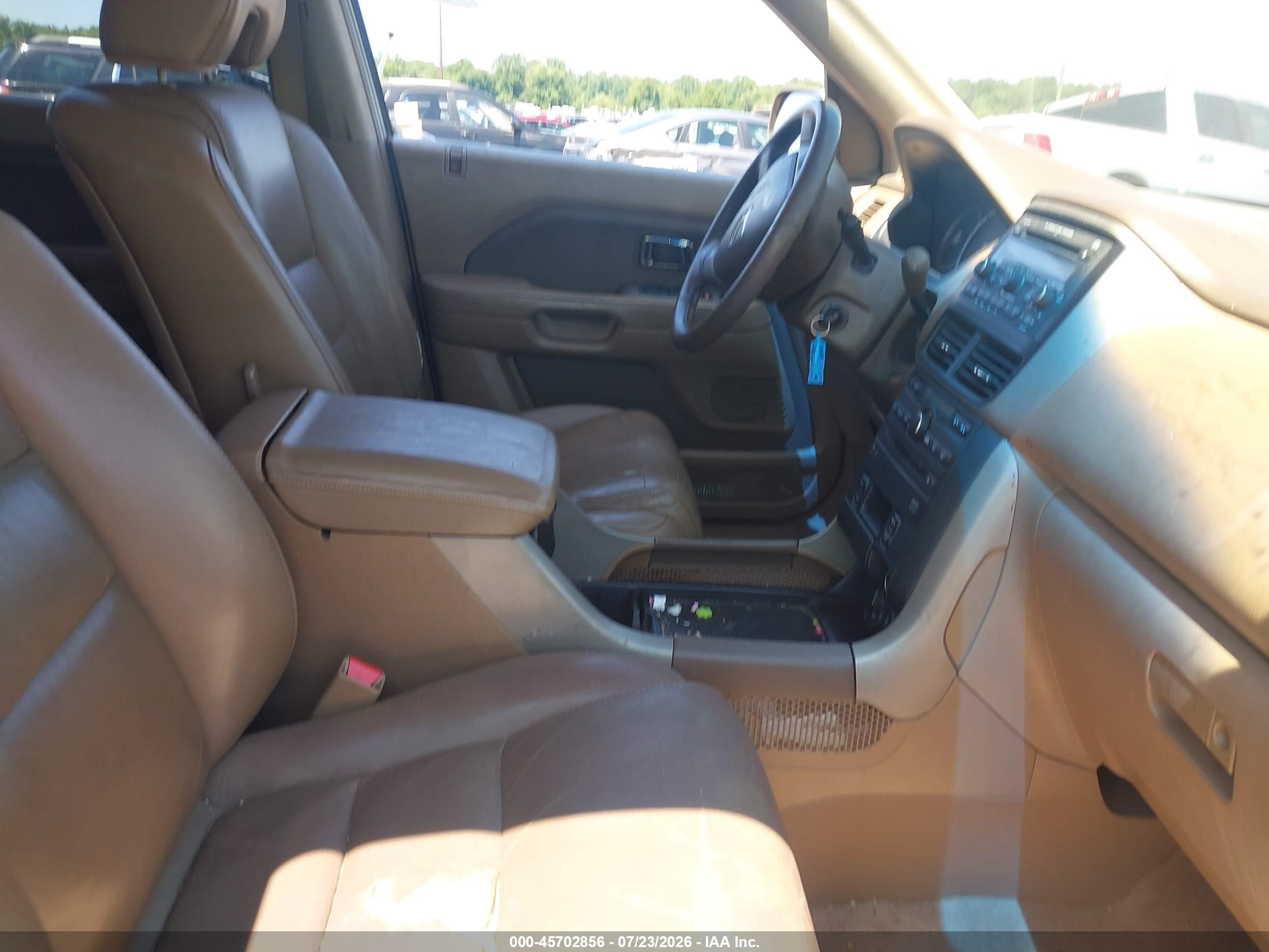 2007 Honda Pilot Ex-l Beige vin: 5FNYF28637B008935