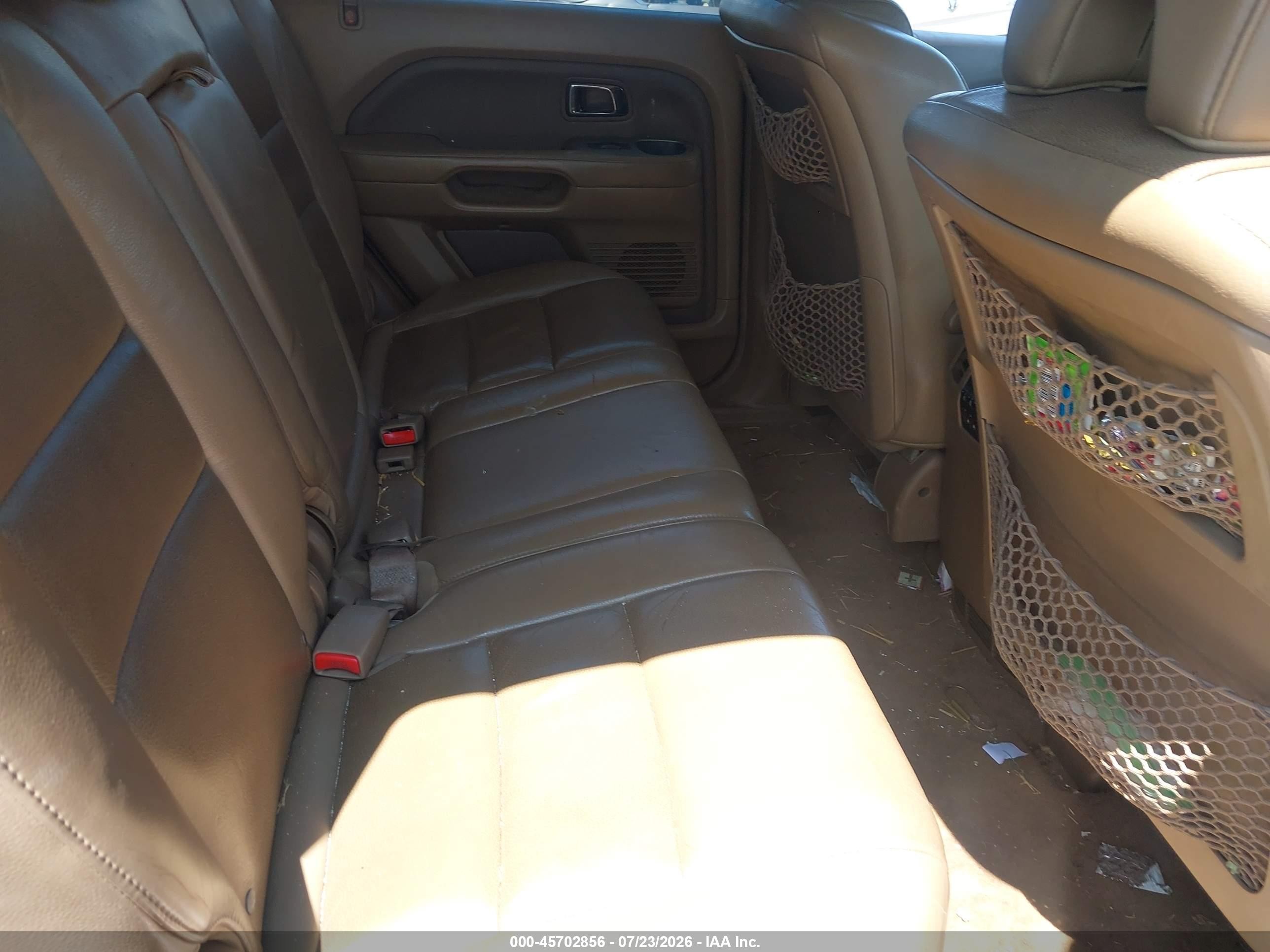 2007 Honda Pilot Ex-l Beige vin: 5FNYF28637B008935