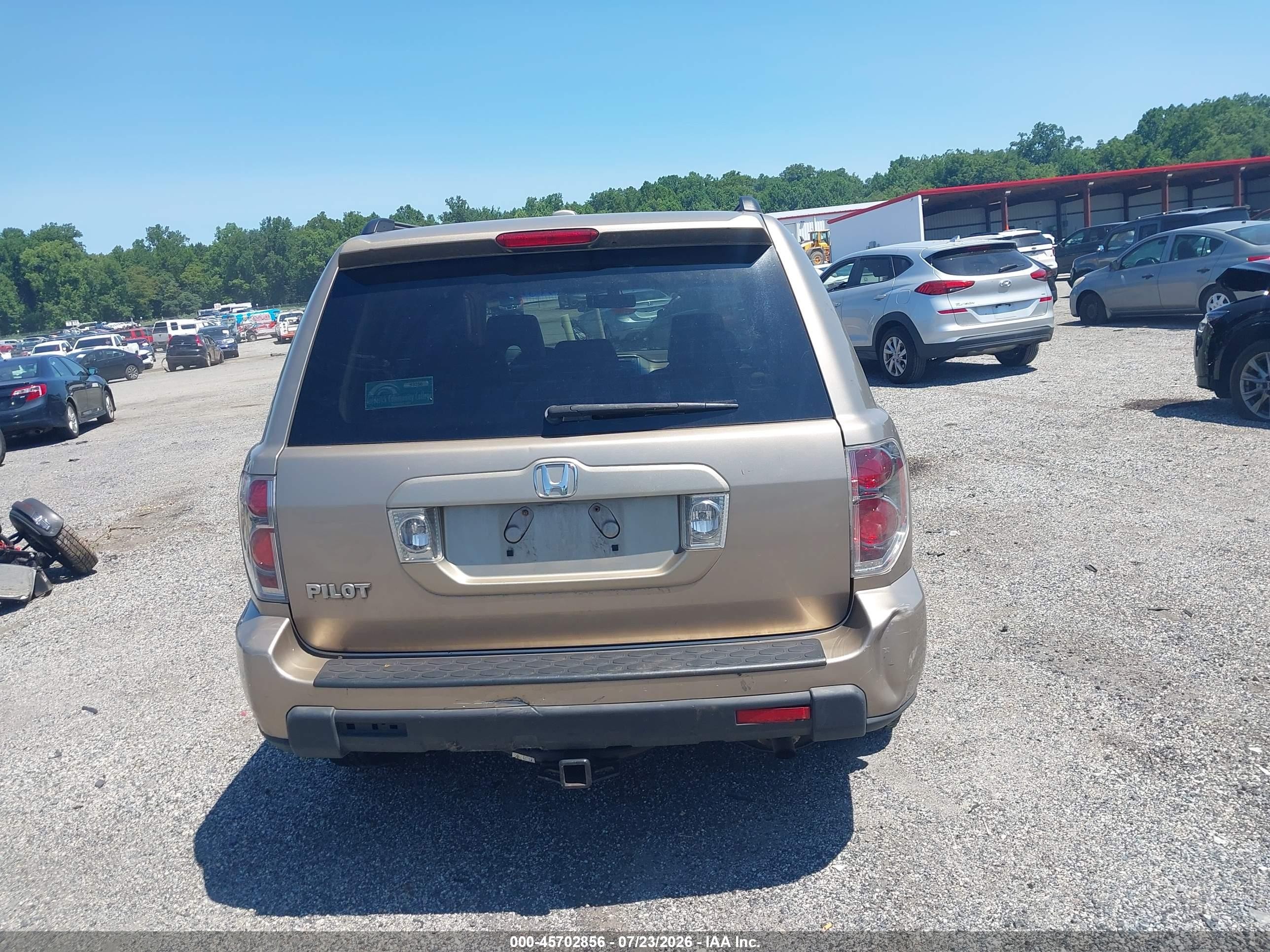 2007 Honda Pilot Ex-l Beige vin: 5FNYF28637B008935