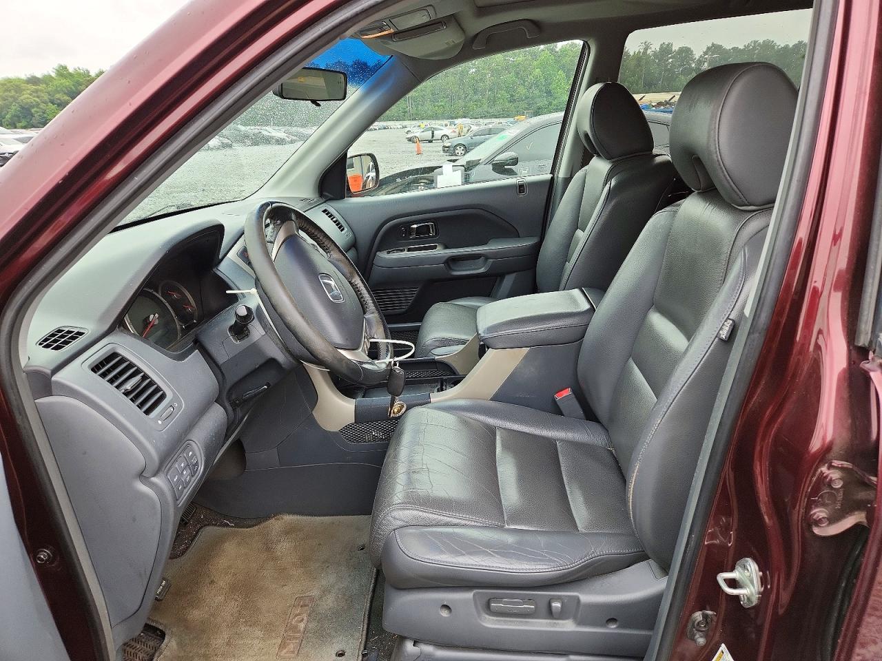 2007 Honda Pilot Exl Maroon vin: 5FNYF28647B025727