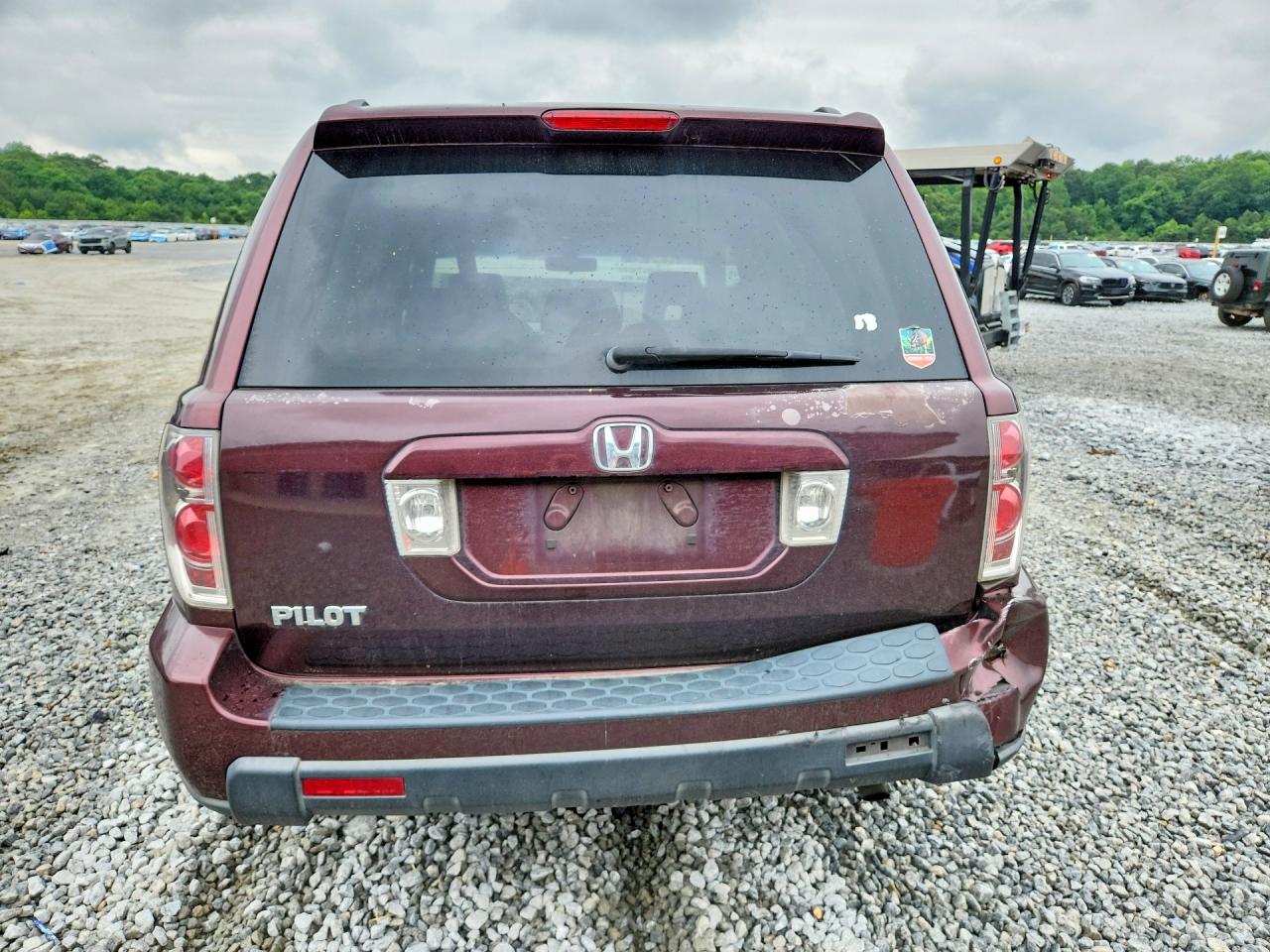 2007 Honda Pilot Exl Maroon vin: 5FNYF28647B025727