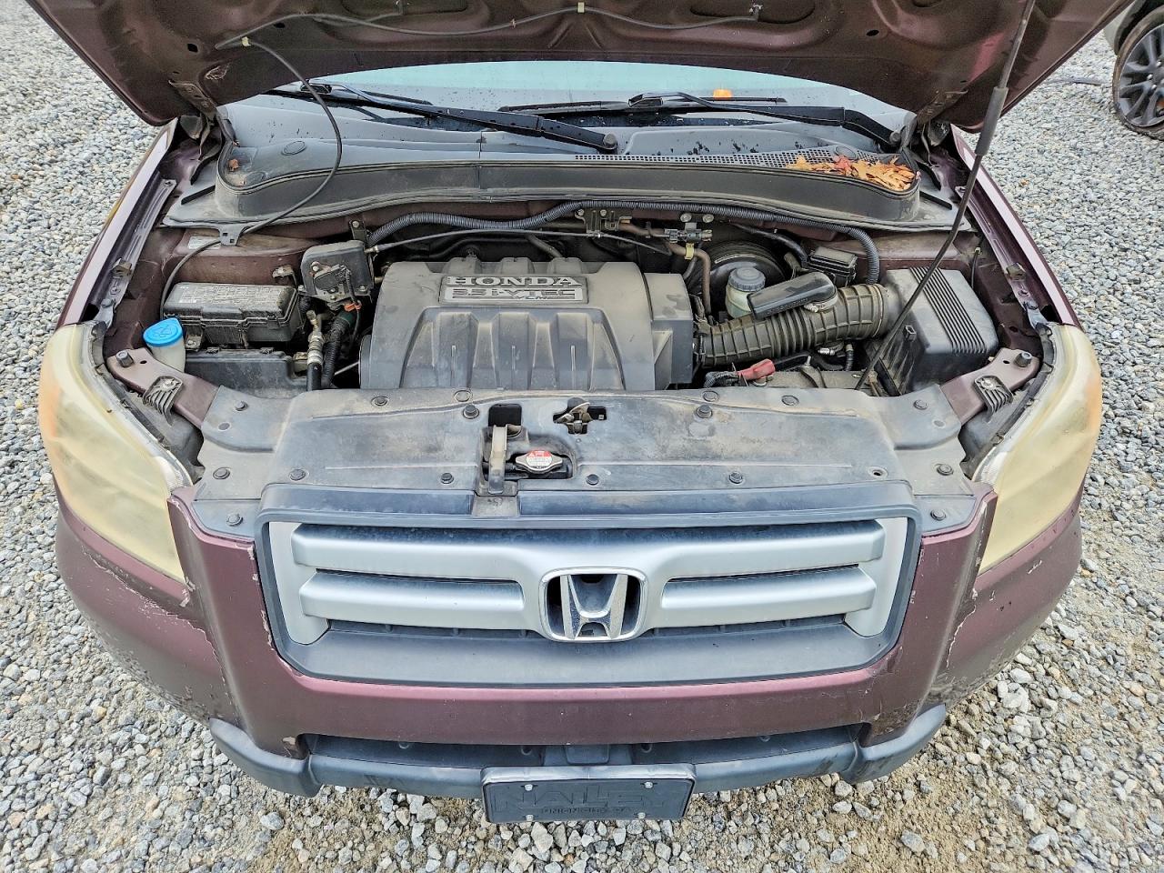2007 Honda Pilot Exl Maroon vin: 5FNYF28647B025727