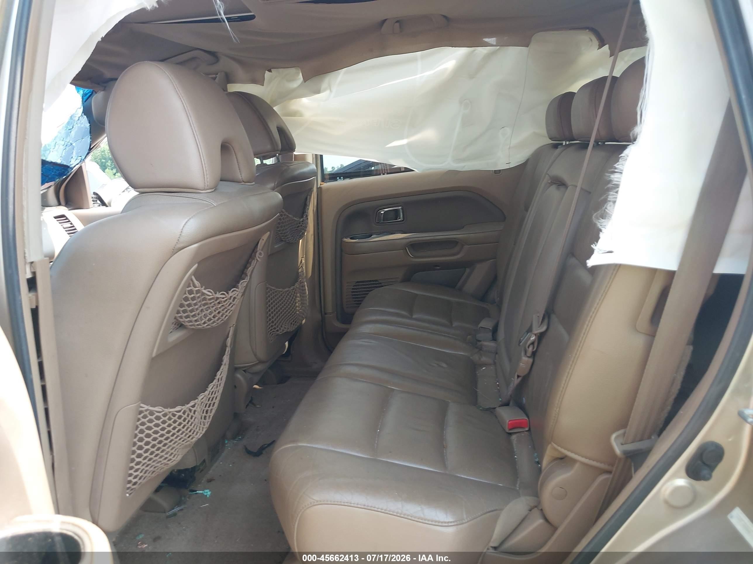2006 Honda Pilot Ex-l Gold vin: 5FNYF28656B000575