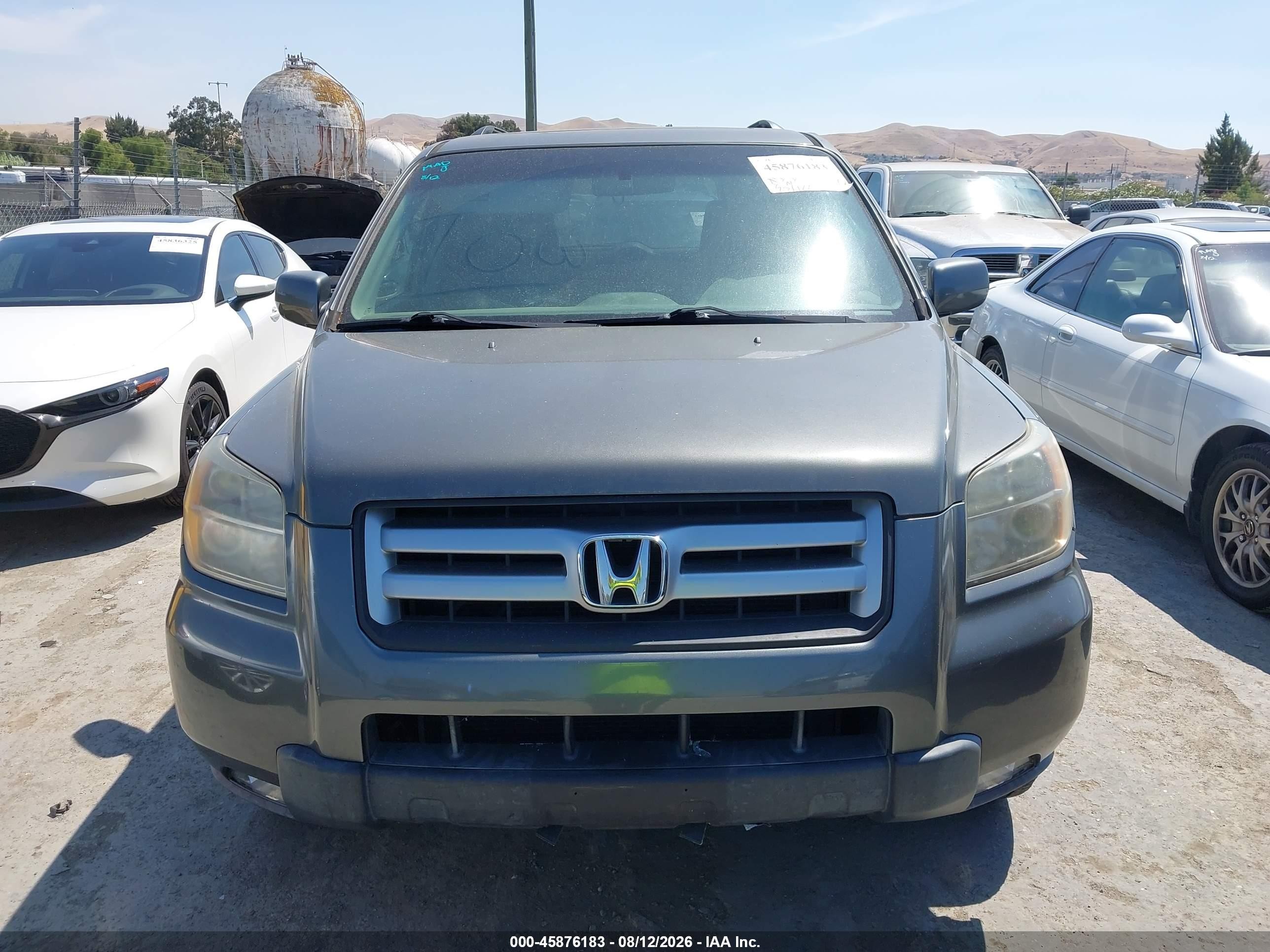2007 Honda Pilot Ex-l Gray vin: 5FNYF28657B009763