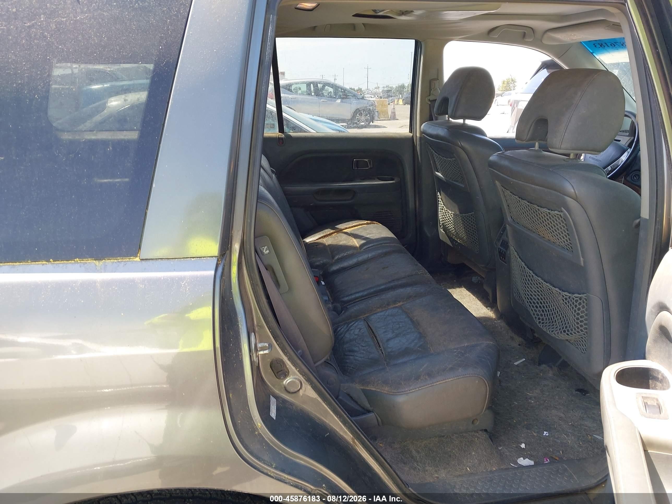 2007 Honda Pilot Ex-l Gray vin: 5FNYF28657B009763